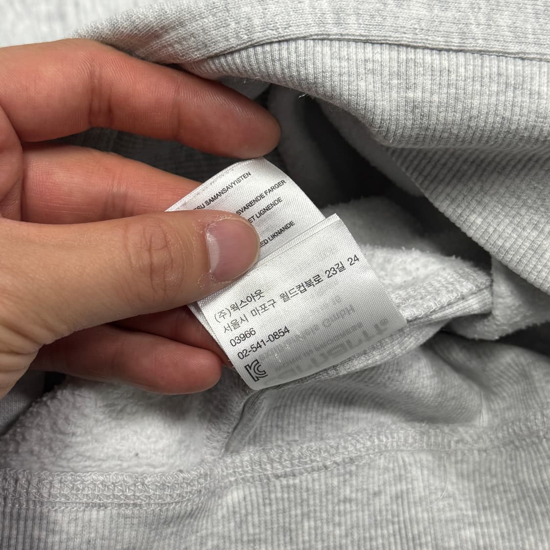 칼하트 에쉬헤더 오트밀 자수 맨투맨 XXL 상품이미지7