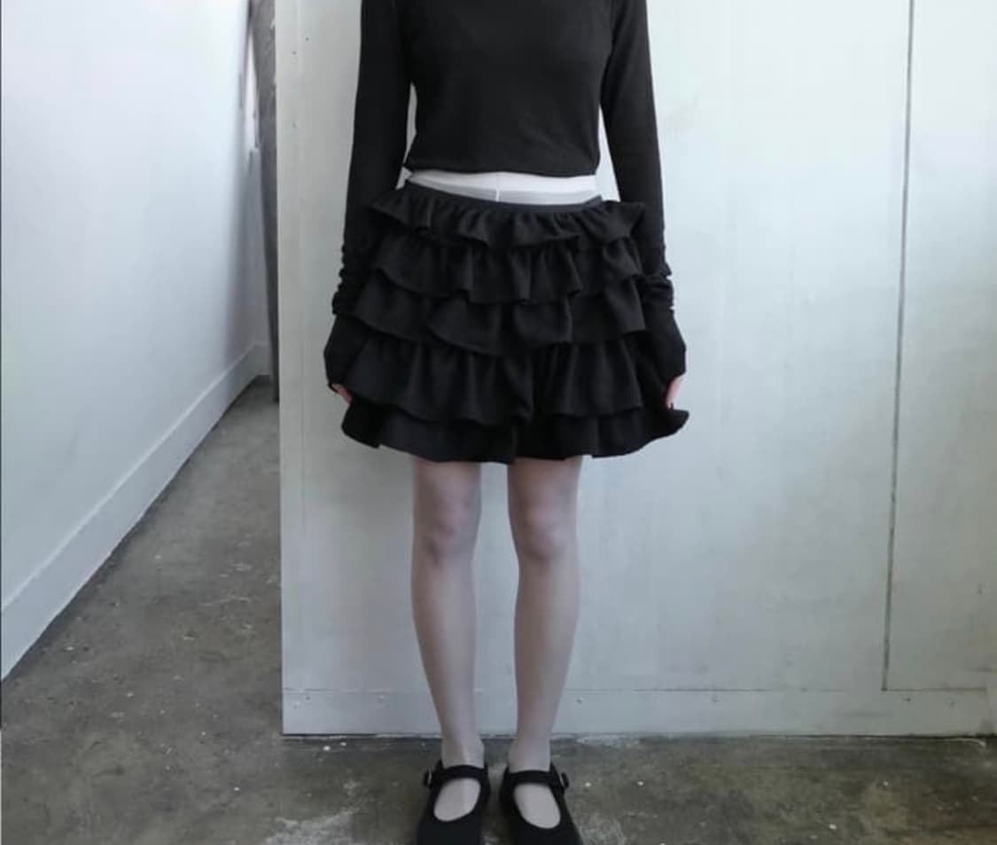 순지 soonji 플레어 프릴 스커트 상품이미지1