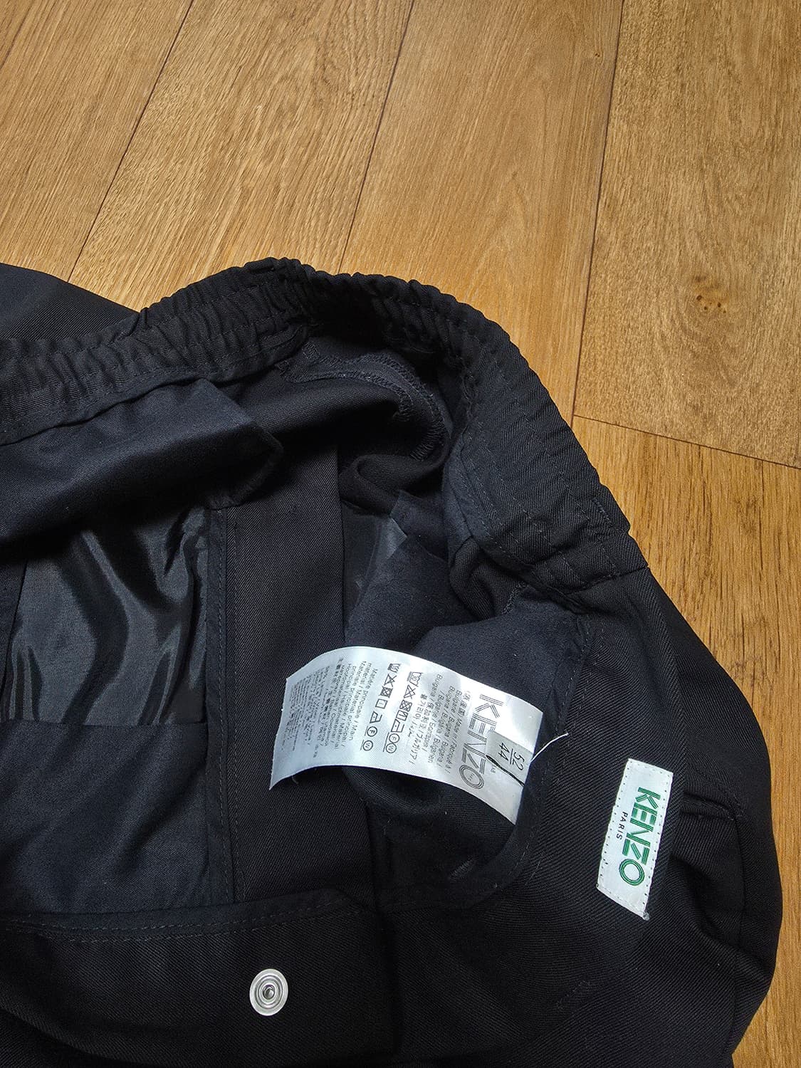 겐조 울 블랙 슬랙스 상품이미지5