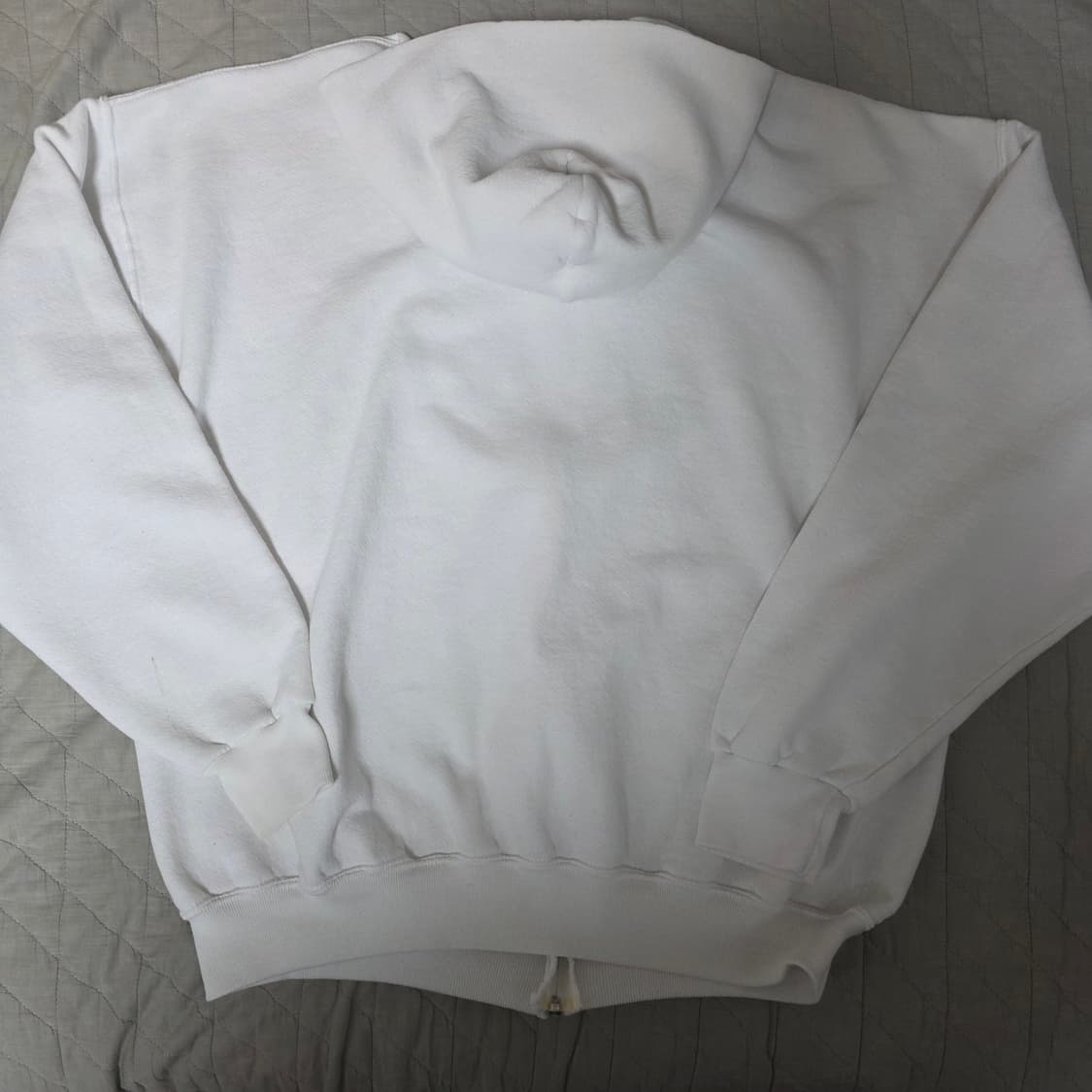 [L] 90s 러셀 애슬레틱 후드집업 화이트 굿컨디션 LIKE XL 상품이미지4