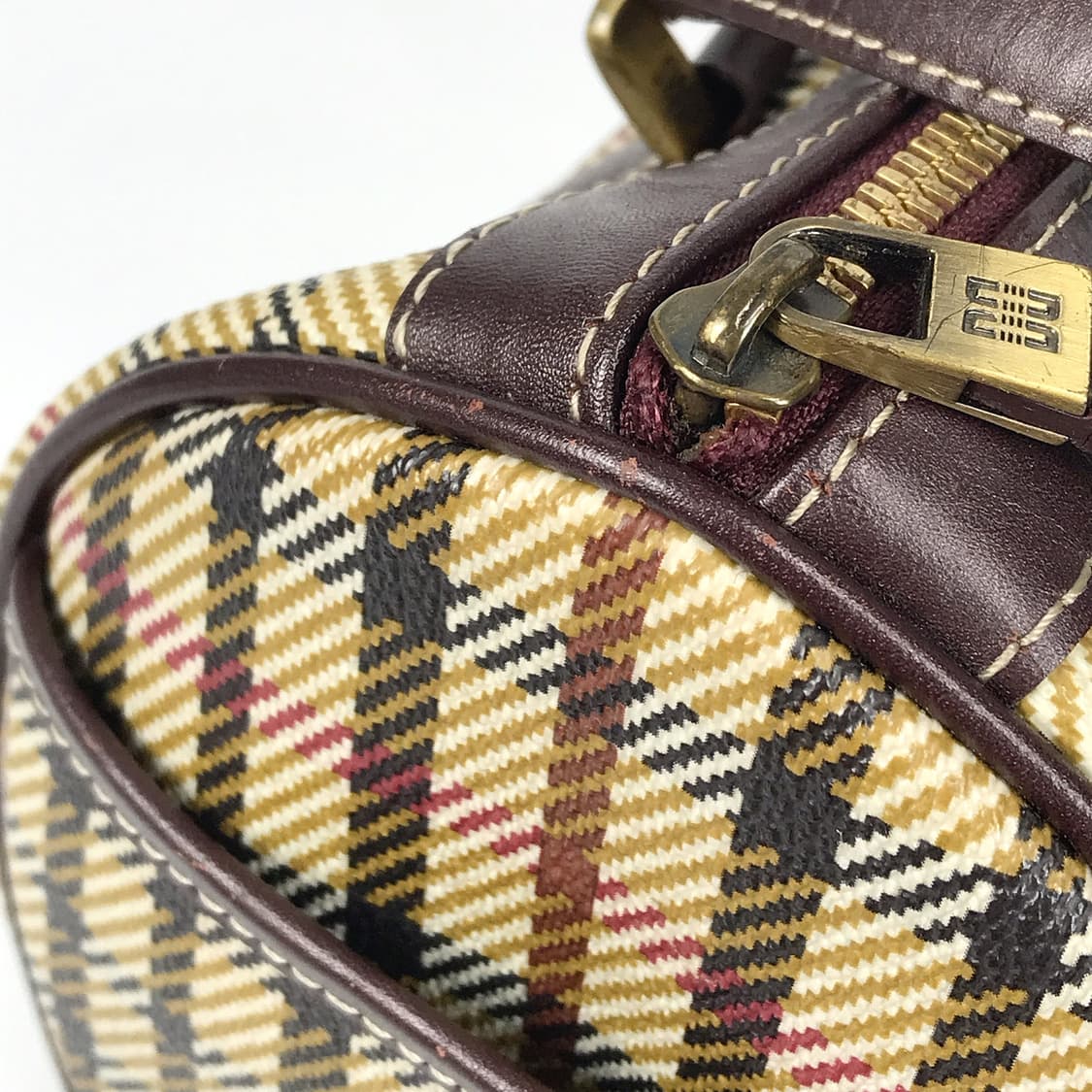 닥스 DAKS 시그니처 체크 원통 토트백 가방 상품이미지4