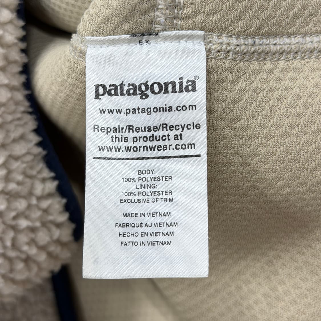 파타고니아 클래식 레트로X 플리스 후리스 자켓 내츄럴 2XL 상품이미지6
