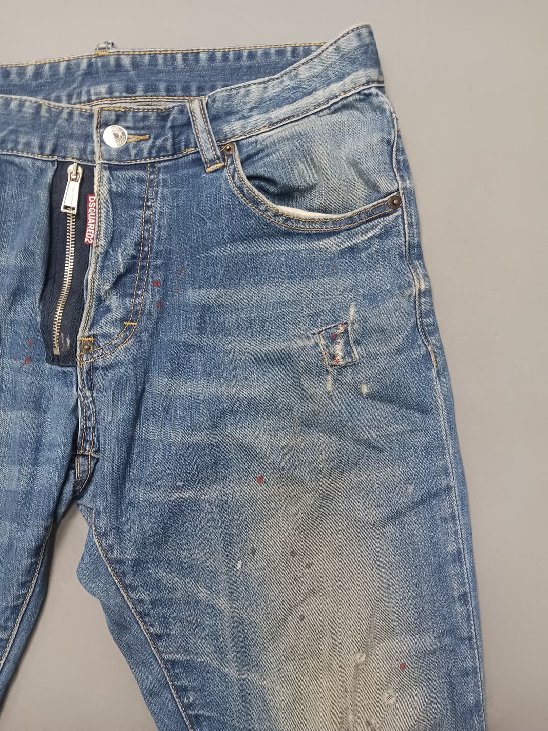 [32] 디스퀘어드2 앞지퍼 슬림진 청바지 상품이미지4