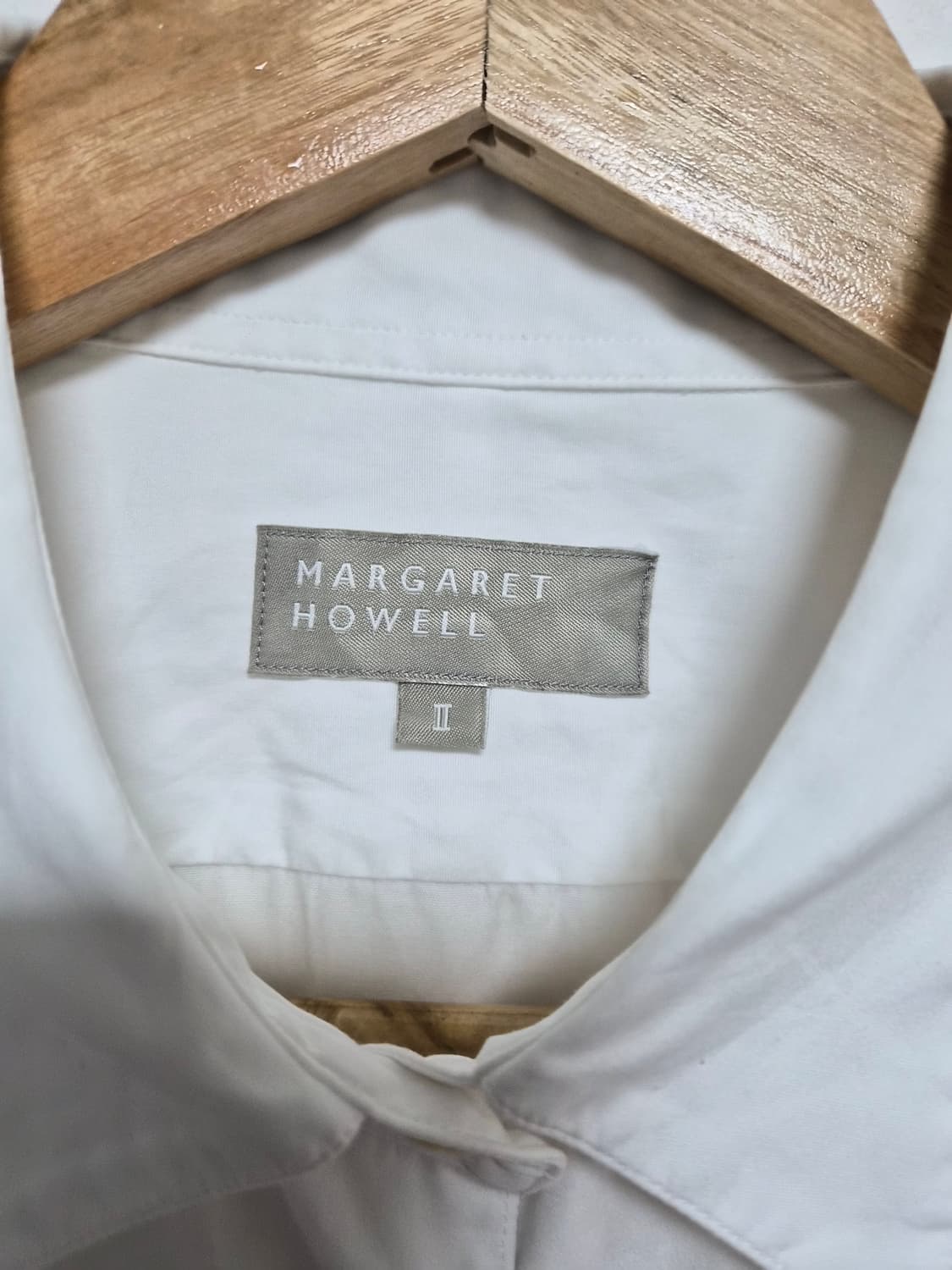 마가렛호웰MargaretHowell 화이트 셔츠 2사이즈 - S419 상품이미지4