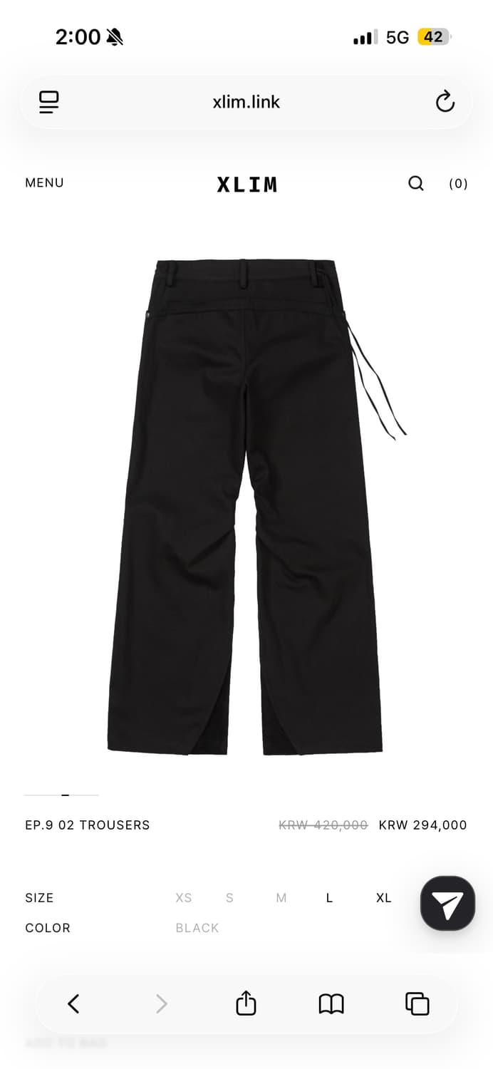 엑슬림 EP.9 02 trousers M사이즈 상품이미지2