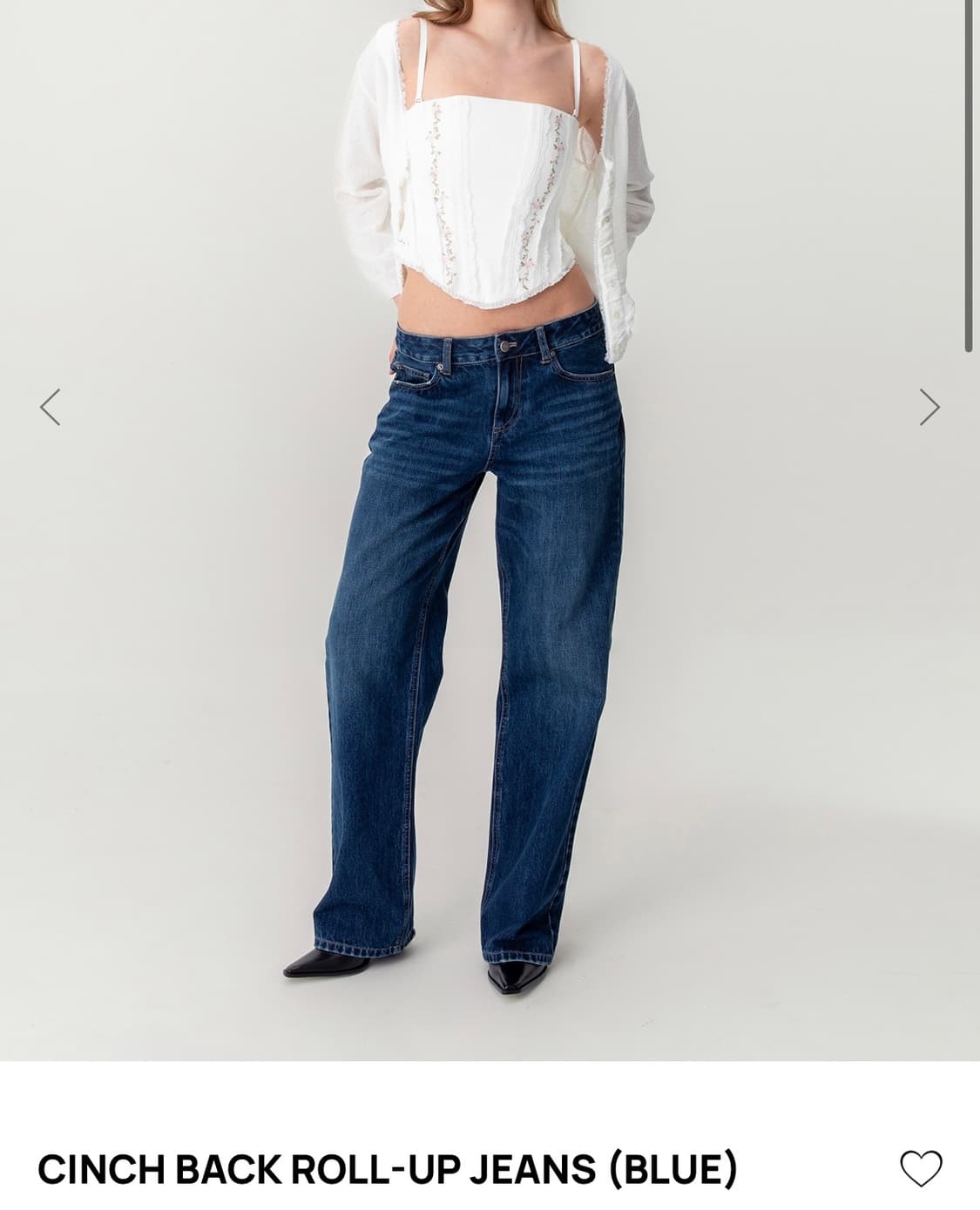 글로니 CINCH BACK ROLL-UP JEANS  상품이미지1