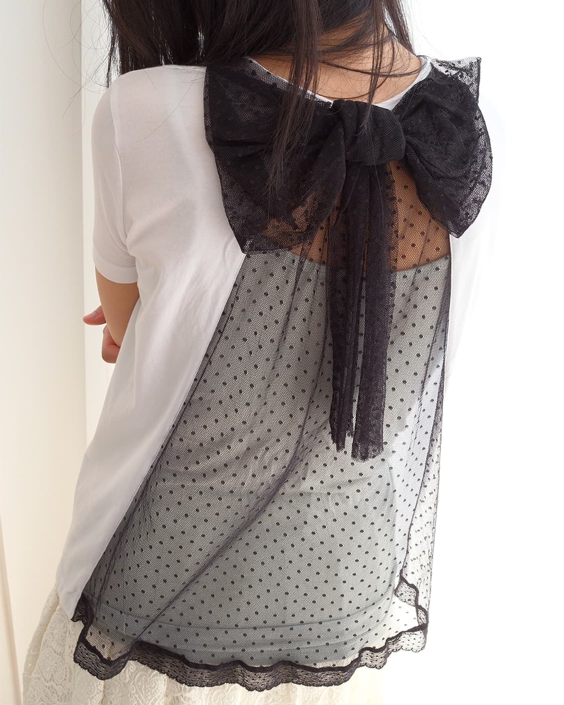 Ribbon lace top 상품이미지1