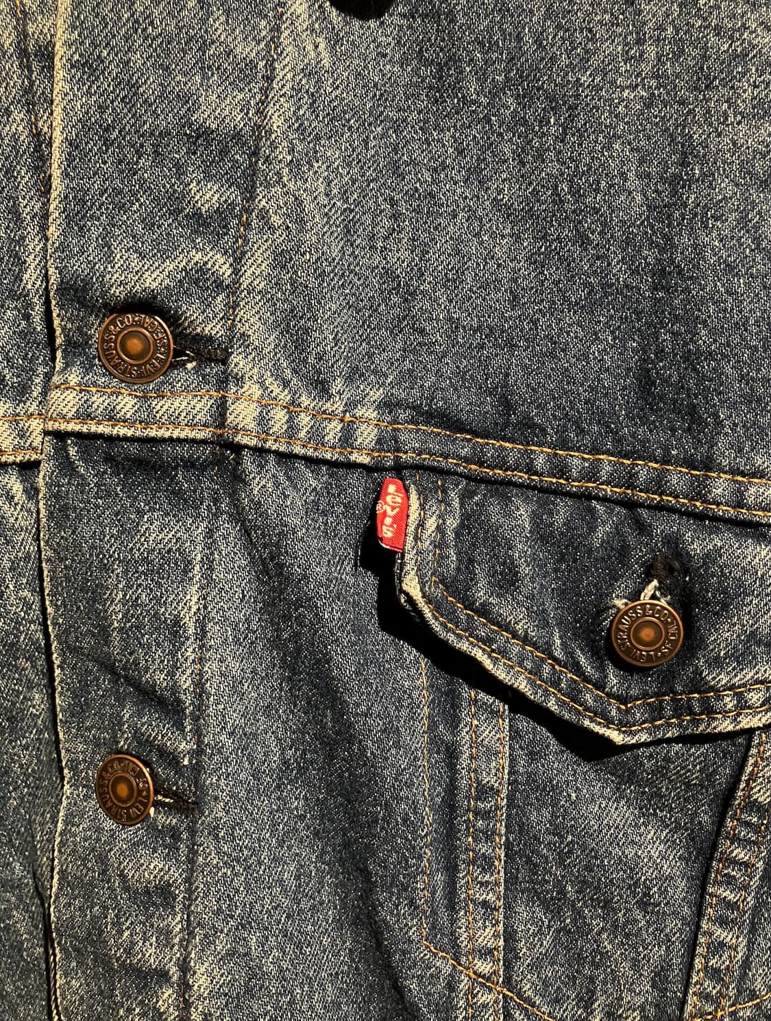 80s USA 빈티지 리바이스 버팔로 안감 3세대 데님 자켓 상품이미지5