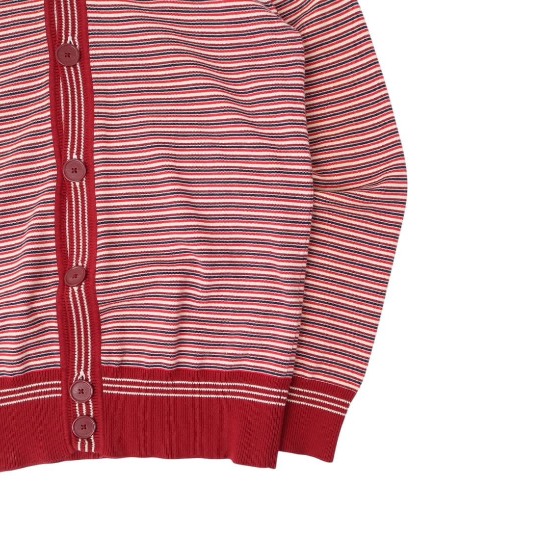 아디다스 레드 80s 스트라이프 니트 가디건 상품이미지4