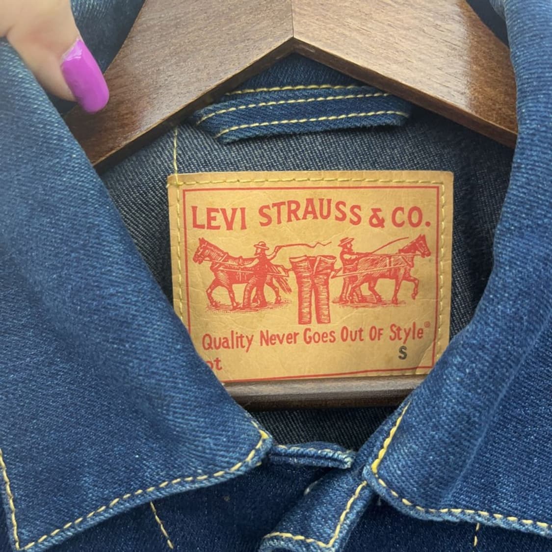 리바이스 올드스쿨 빈티지 트러커 데님 자켓 S C06566 상품이미지5