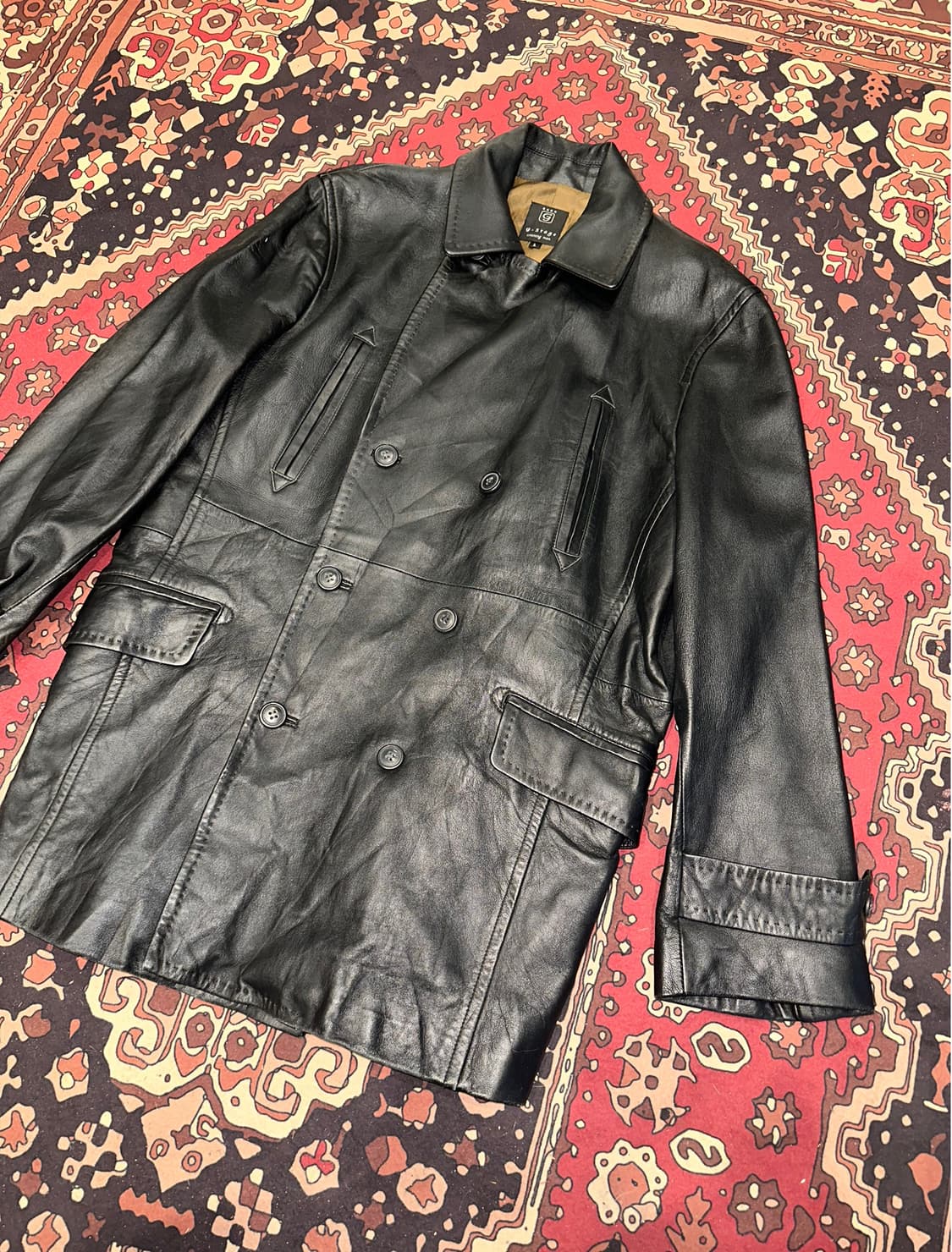 ( L ) 가죽코트 레더코트 가죽카코트 가죽롱코트 가죽자켓 상품이미지6