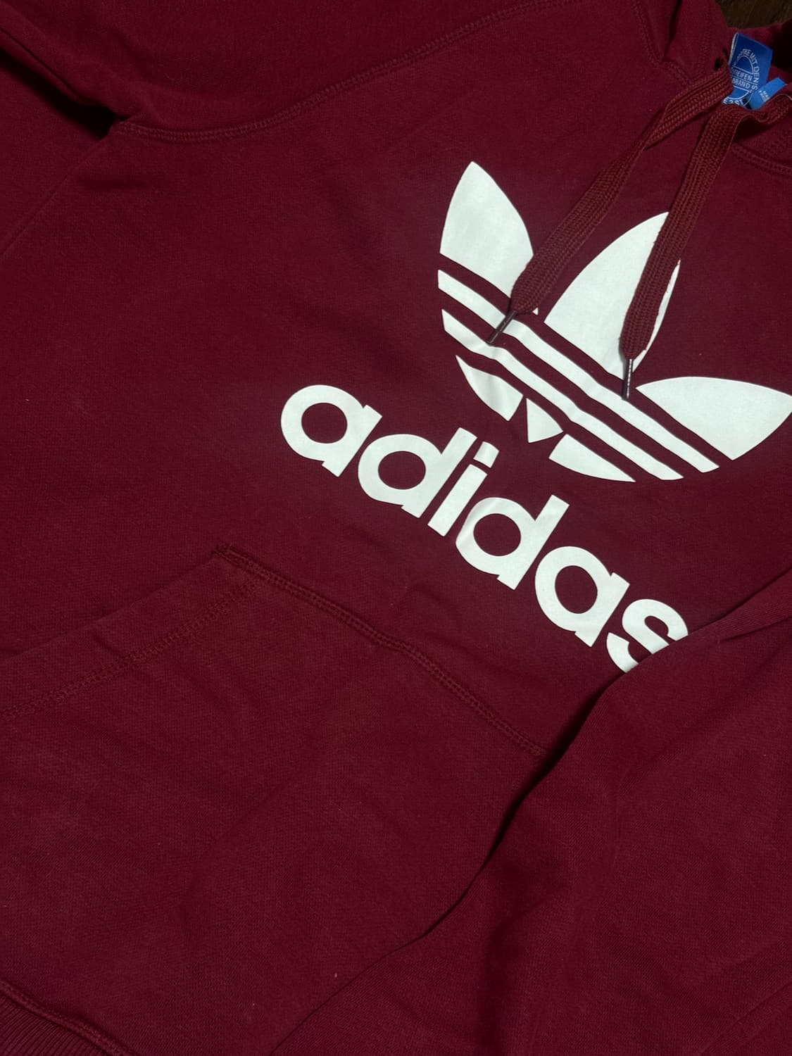 아디다스 버건디 후드티(남녀공용) 상품이미지2