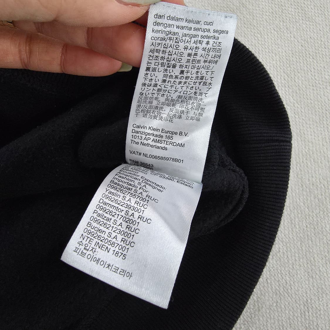 [M] 캘빈클라인 진 기모 맨투맨 0127J 상품이미지7