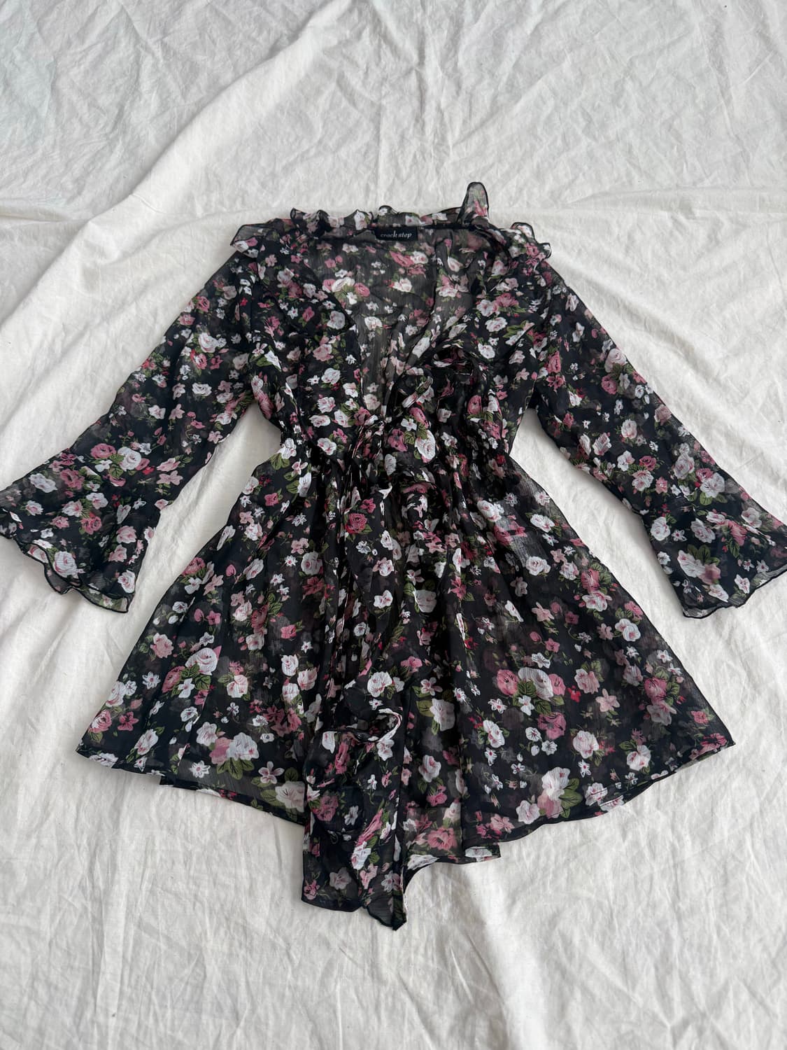 플로랄 페어리 시스루 가디건 상품이미지1