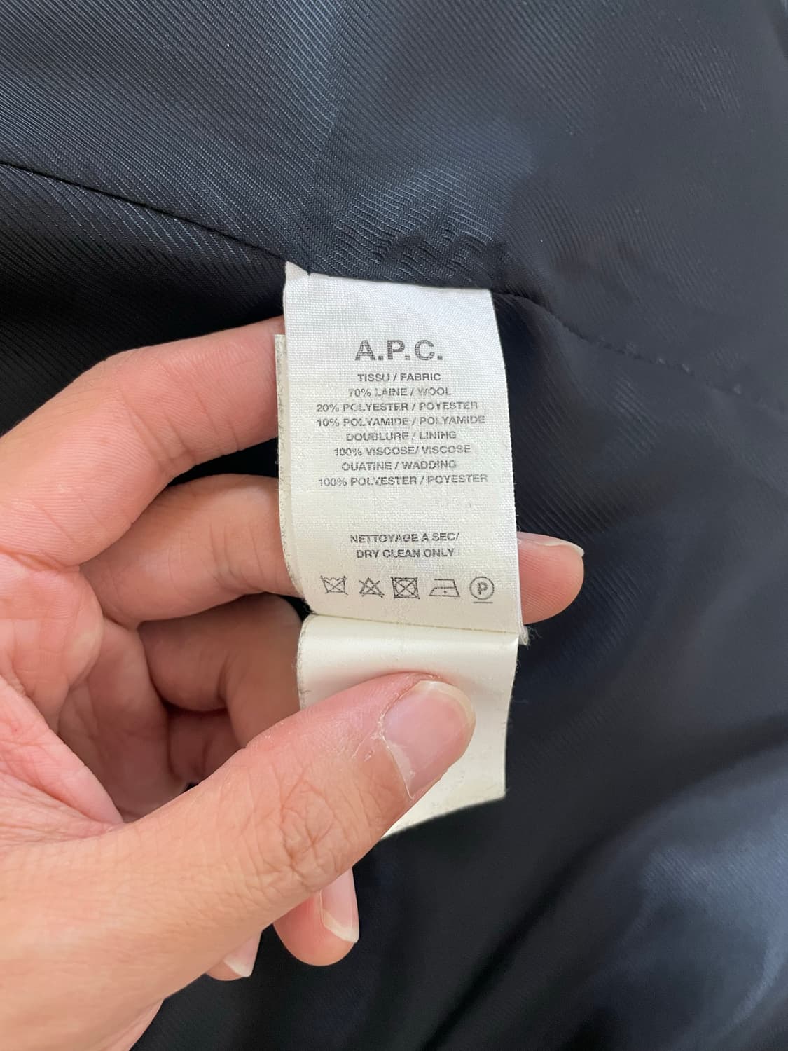 A.P.C. 울 헤링본 집업 자켓 M 상품이미지5