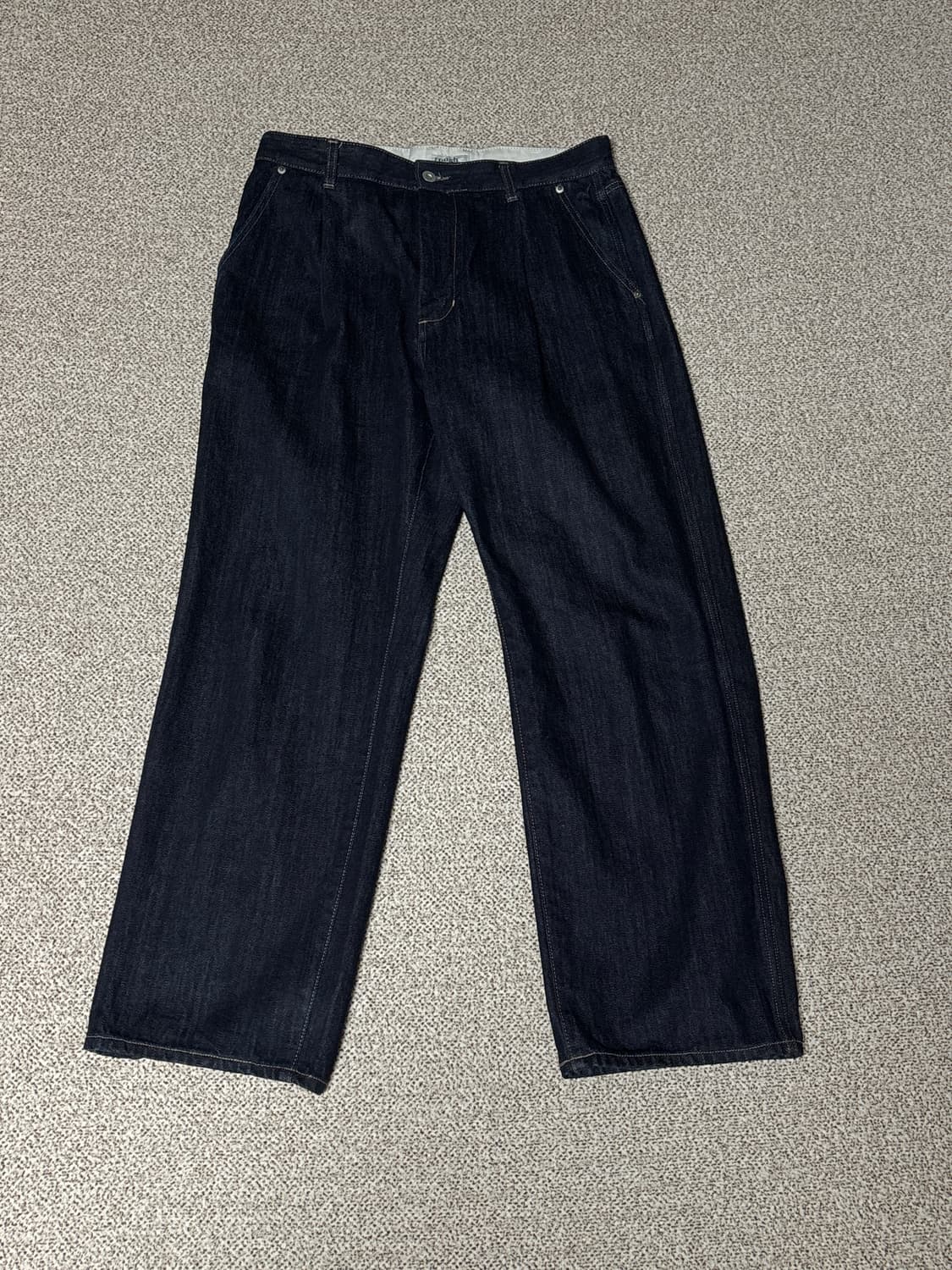 (2)러프사이드 Drape Denim Pants One Washed 데님 상품이미지1