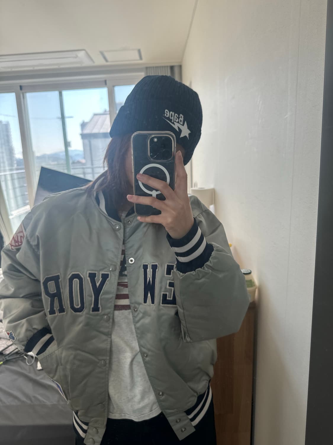 MLB 은색 스타디움 빈티지 자켓 상품이미지2