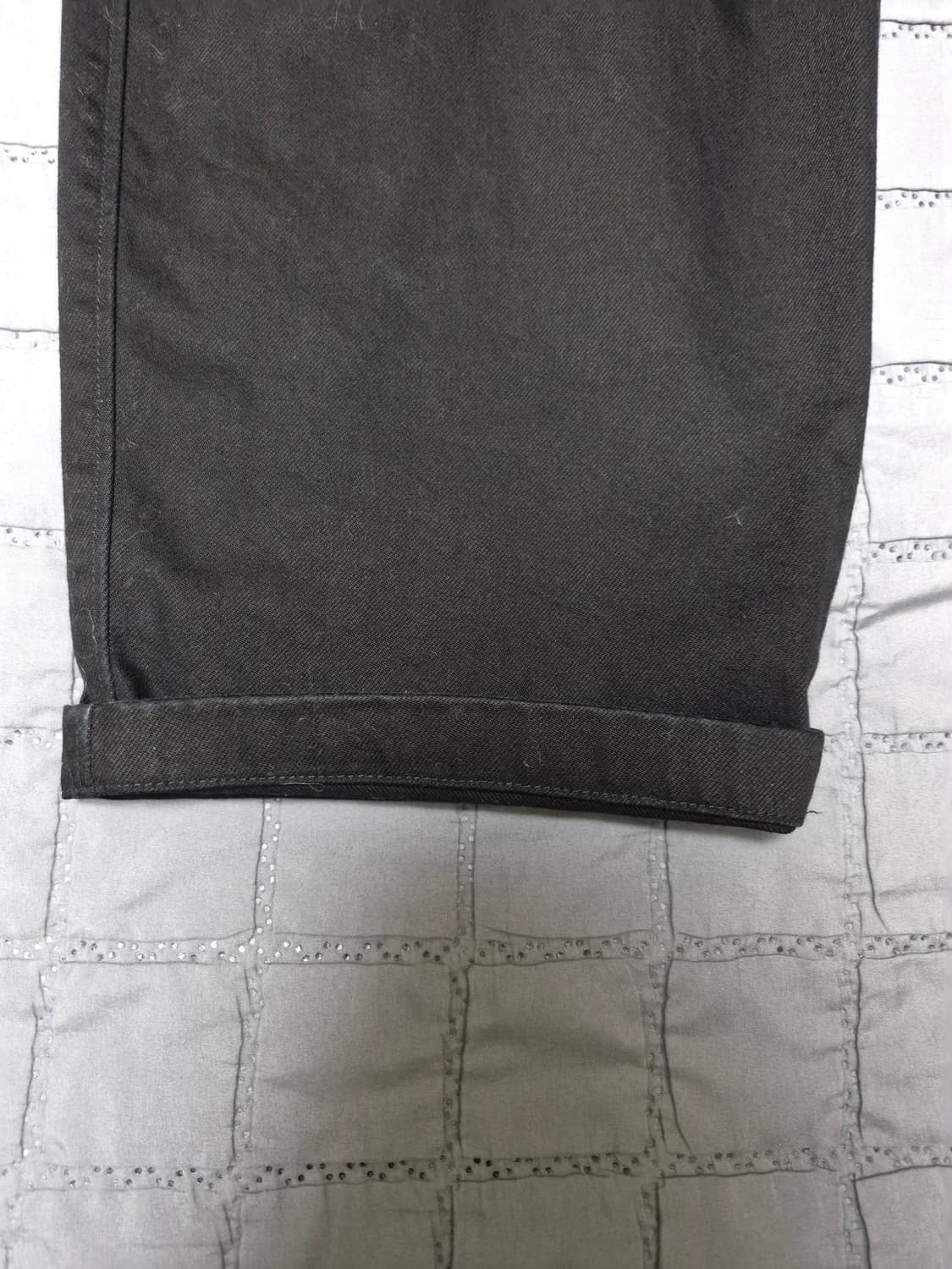 [79]유니클로U 와이드핏치노팬츠 블랙 상품이미지3