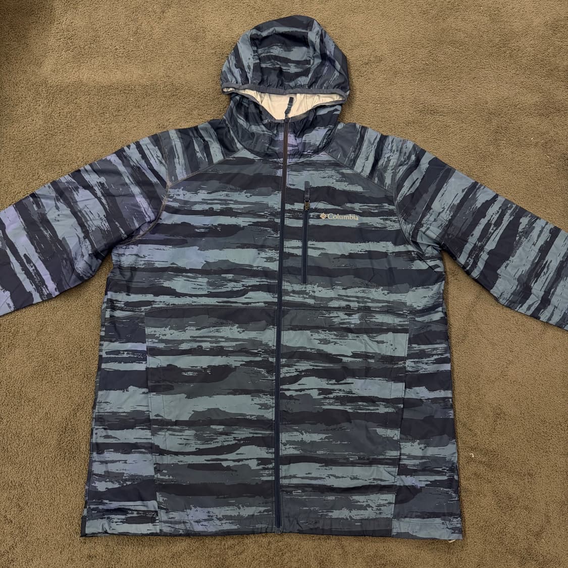 [ 정품/XXL ] 컬럼비아 카모플라쥬 후드 바람막이 자켓 상품이미지3