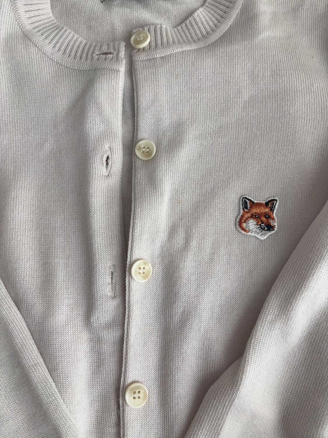 Xs)메종키츠네 폭스패치 가디건 베이지 상품이미지3