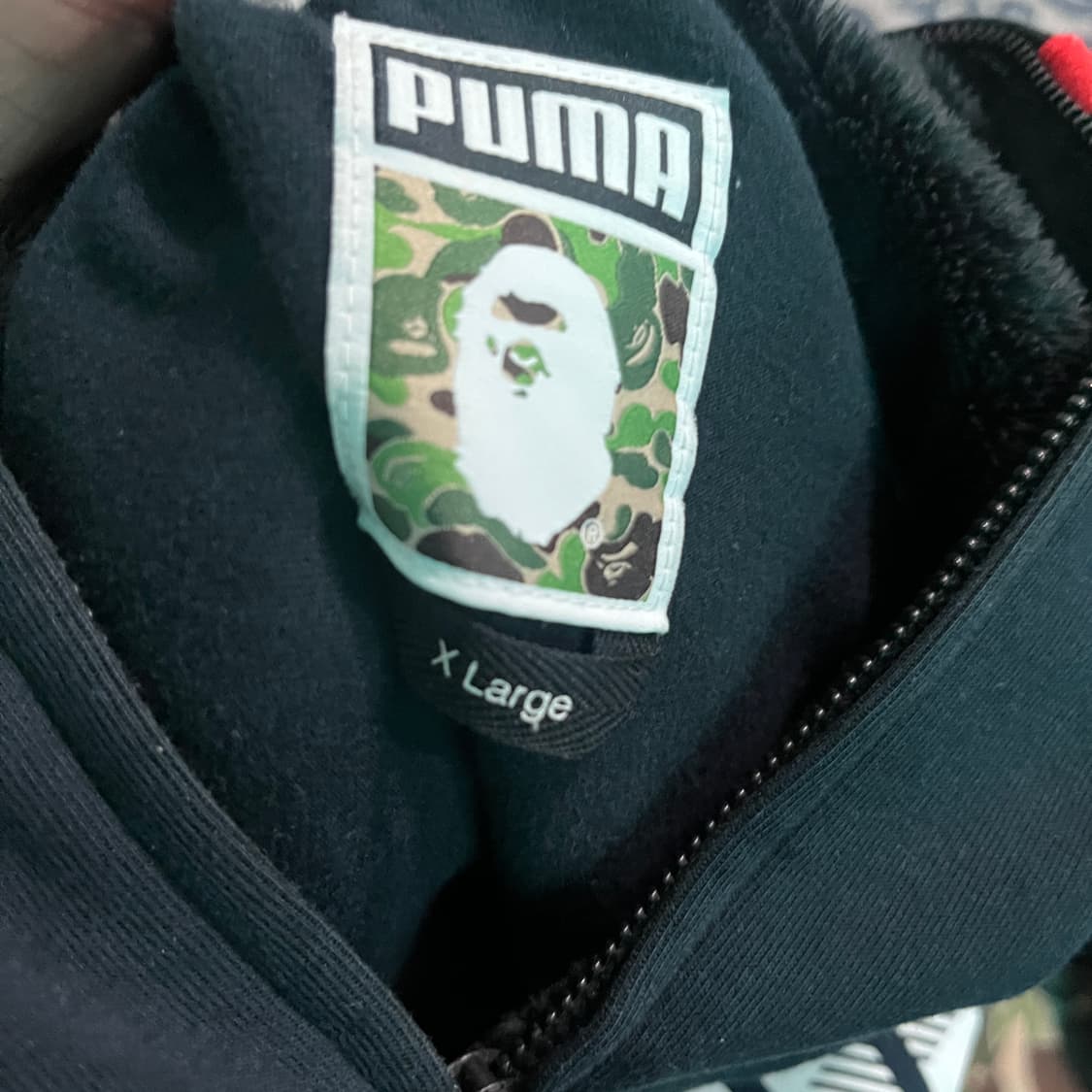 XL 푸마 X 베이프 샤크 후드 집업/W2657 상품이미지4