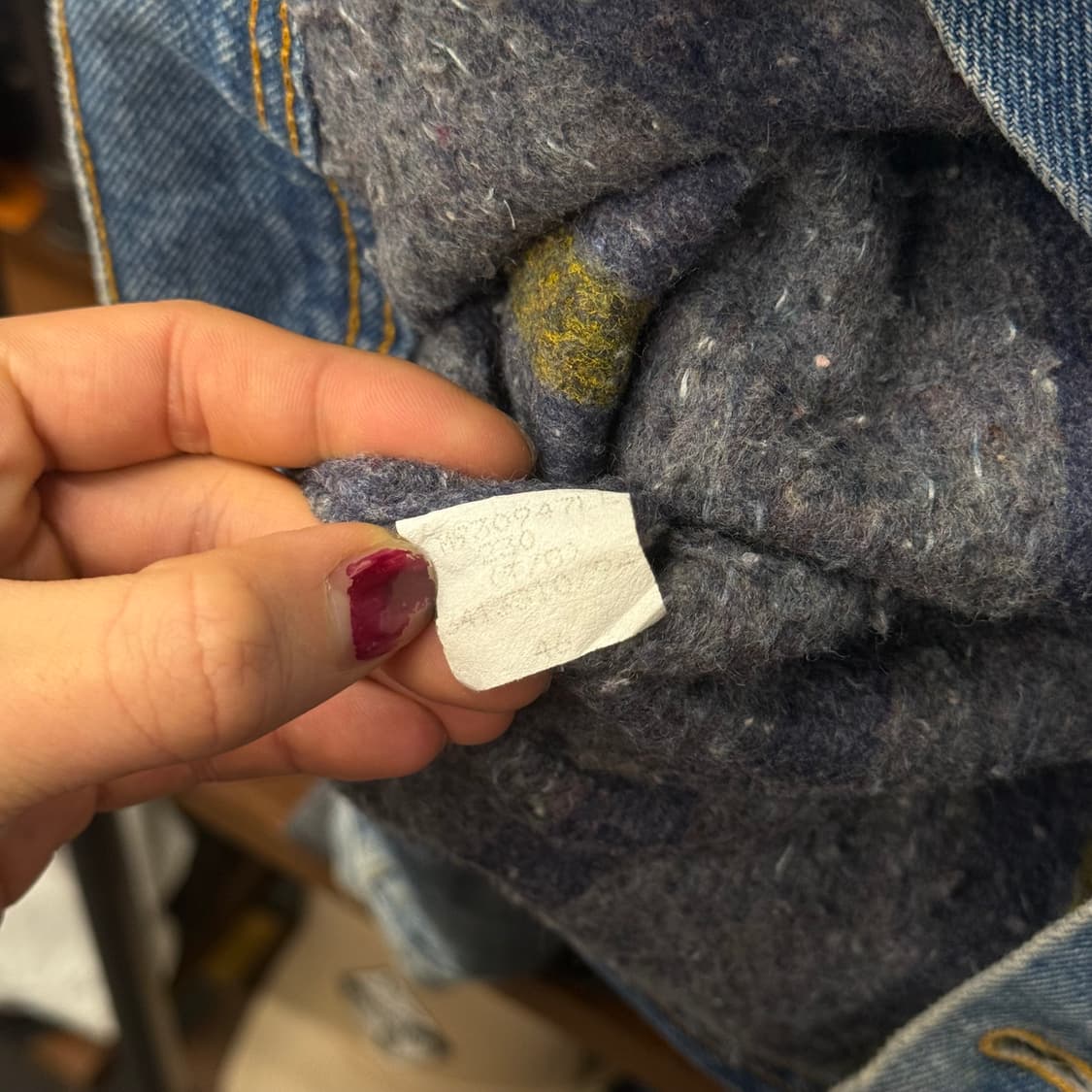 90s LEE 빈티지 리 101J 스톰 라이더 블랭킷 데님 자켓 N000 상품이미지9