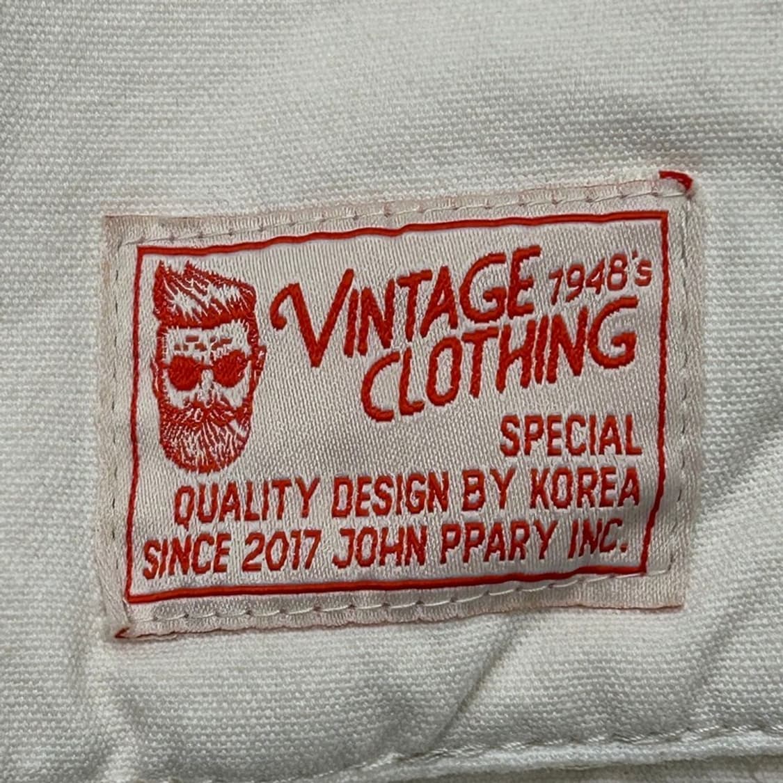 맥우드건 W 봄버 5752 스탠드카라 크롭 오버핏 크림 자켓 S 상품이미지5