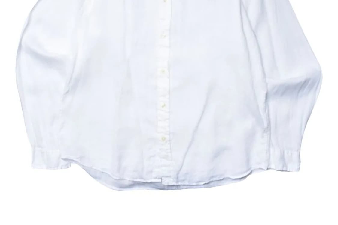 폴로 랄프로렌 신형라벨 린넨 화이트 셔츠 남방 L 상품이미지3