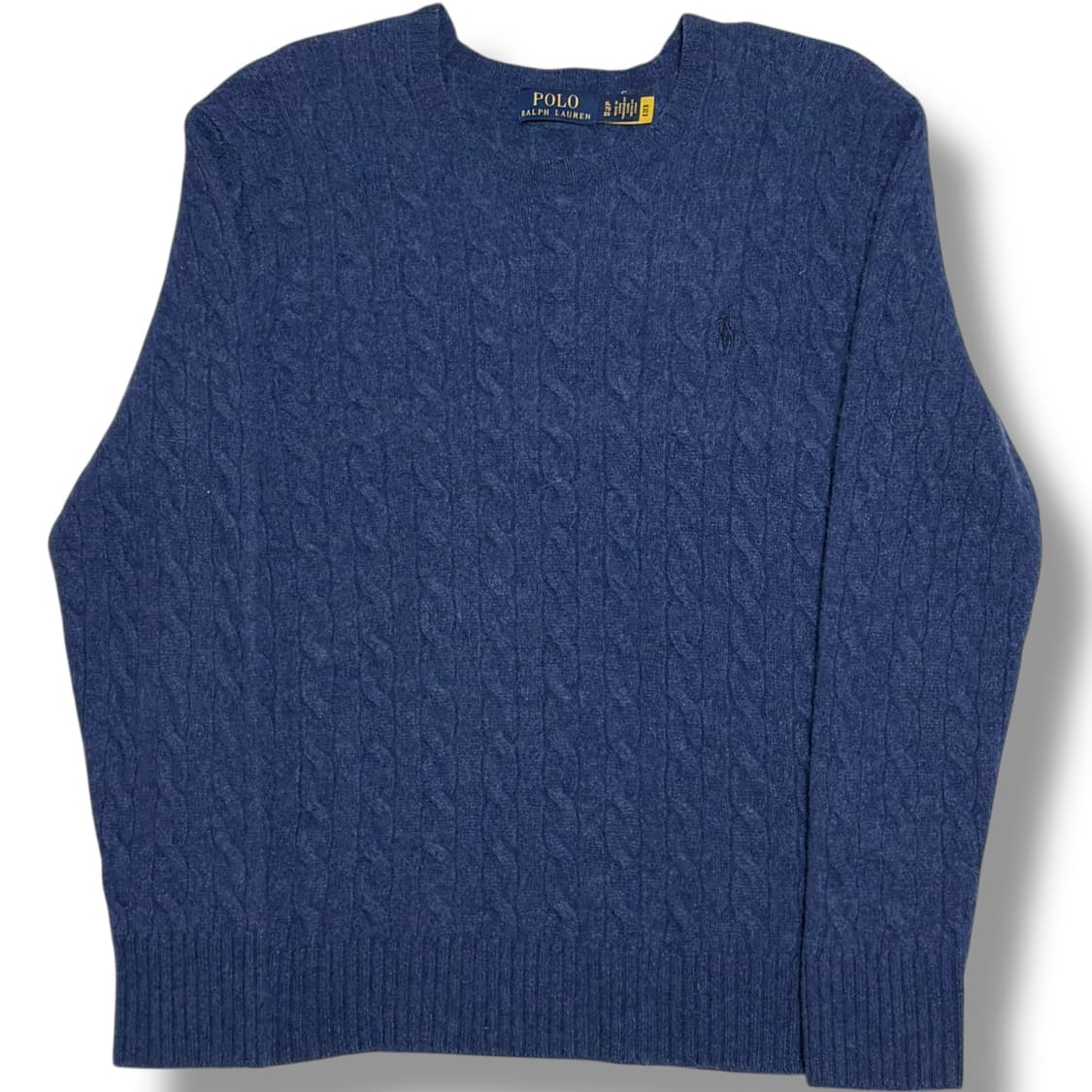 Polo Ralph Lauren 캐시미어 블루 케이블 니트 상품이미지1