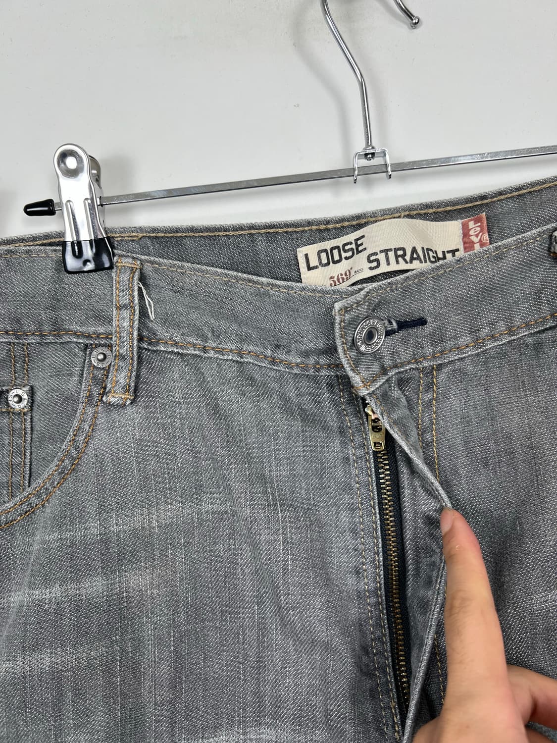 Levis 리바이스 569 루즈 스트레이트 데님 반바지 상품이미지6