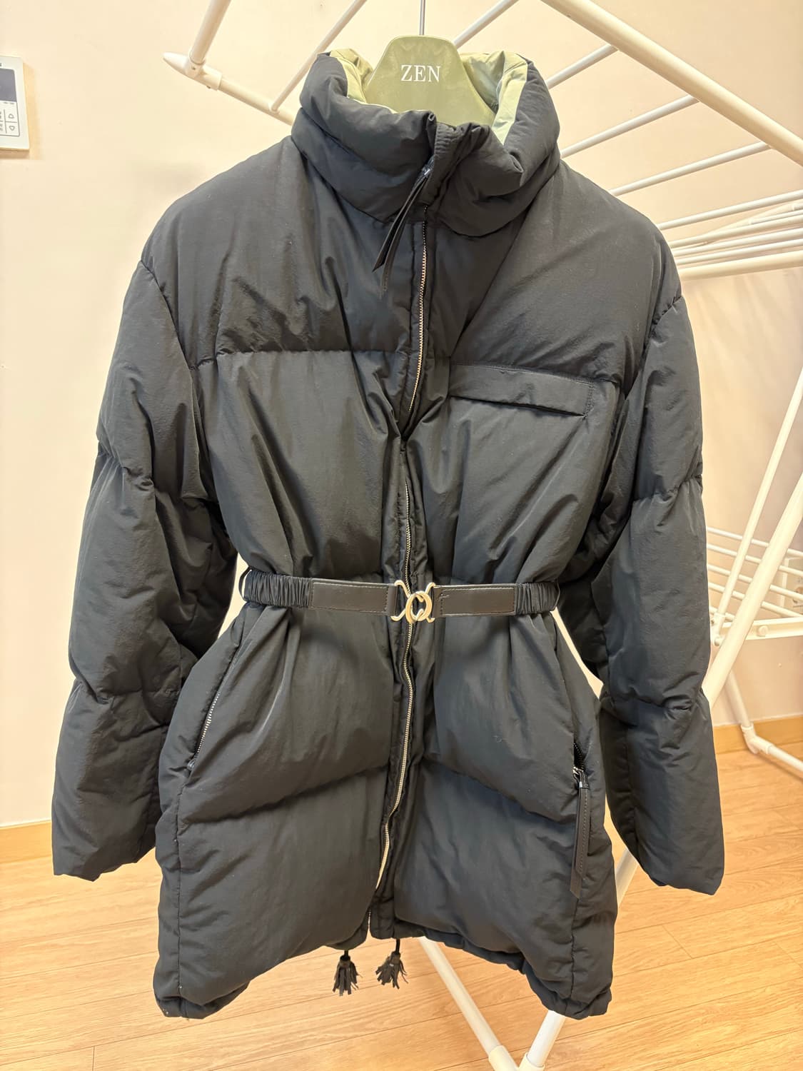 시스템 구스다운 벨트패딩점퍼  상품이미지1