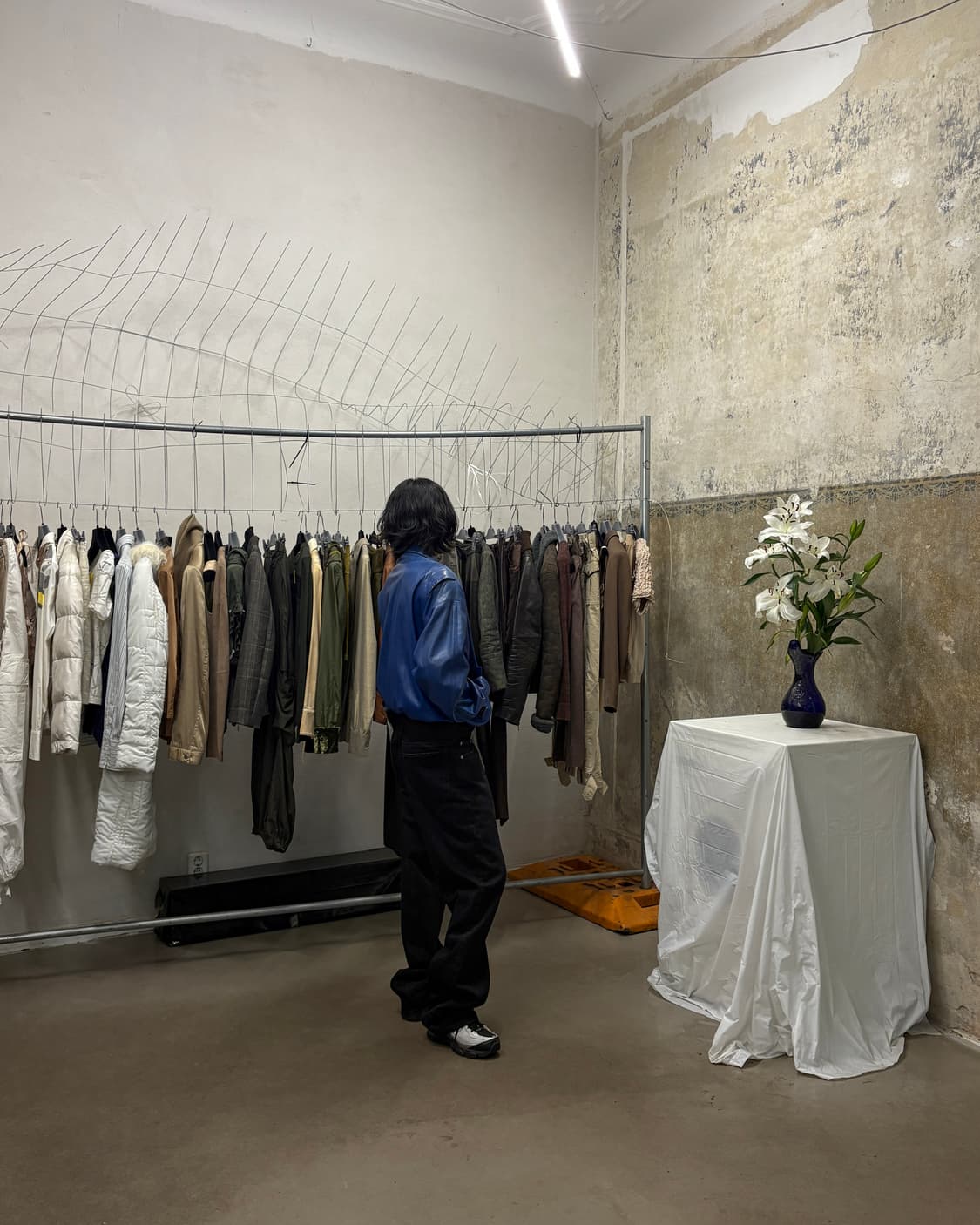 블루 리얼레더 자켓 상품이미지9