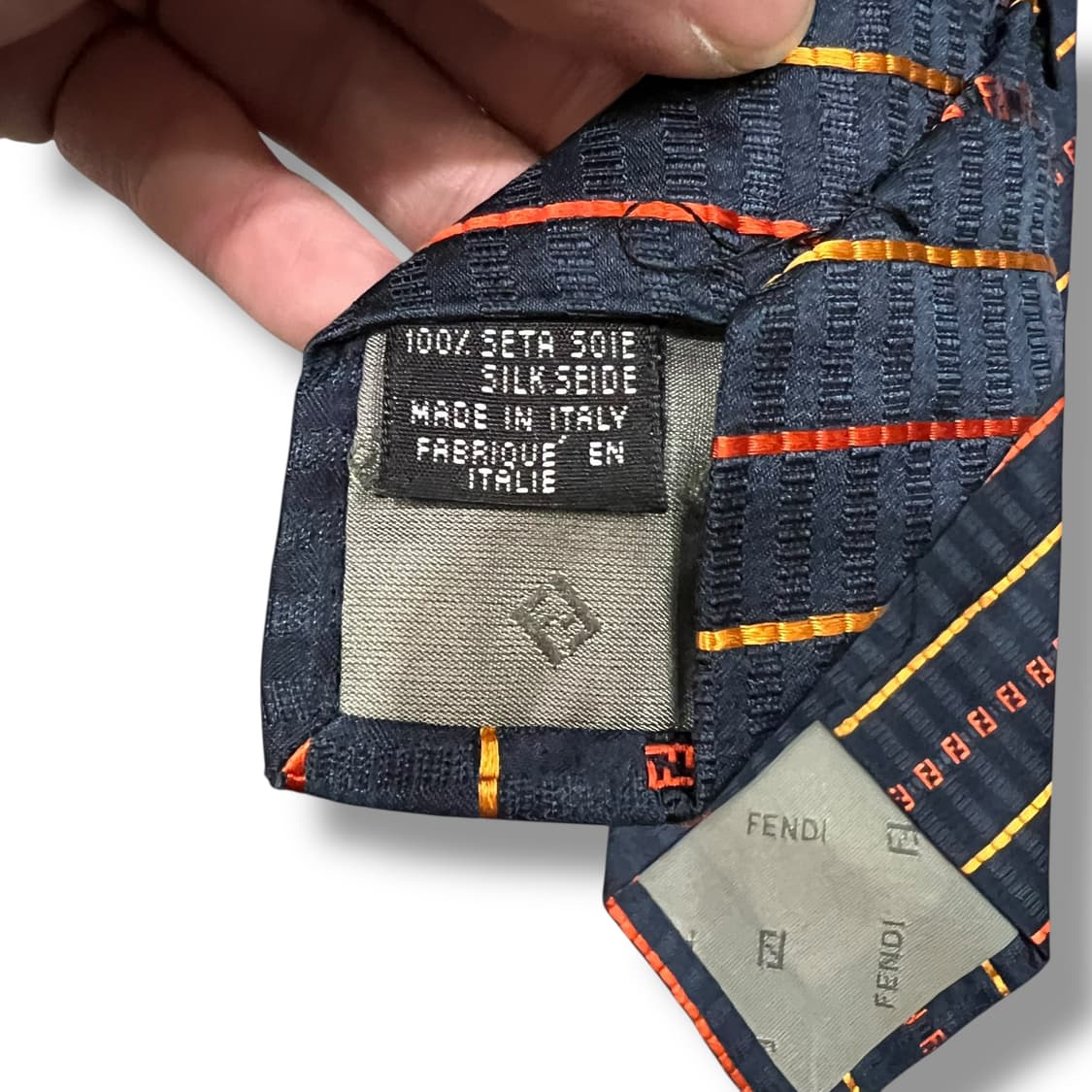  펜디 스트라이프 패턴 실크 넥타이 y14307 상품이미지6