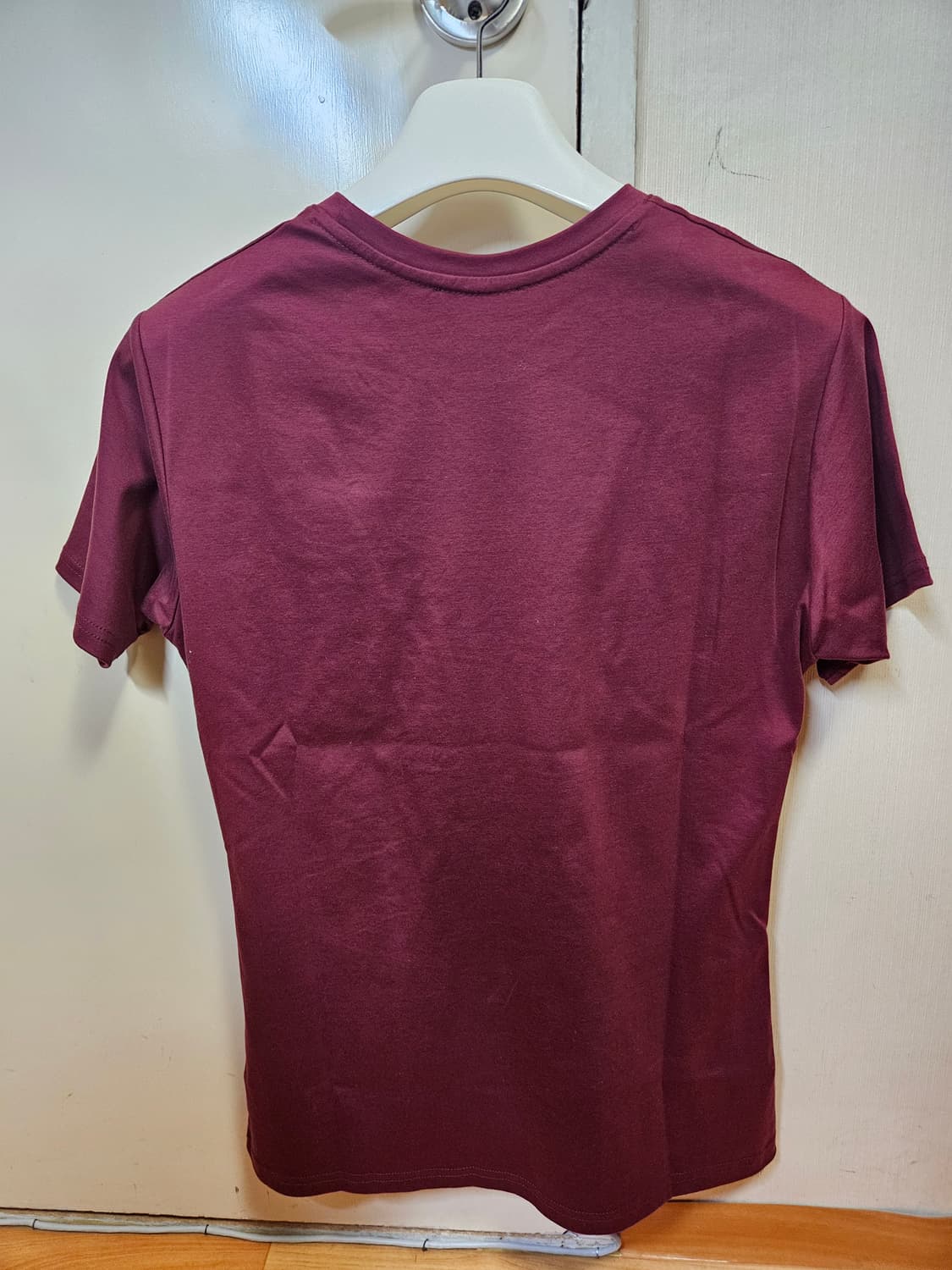 95~100) 볼란테 VOLANTE 프리미엄 골드탭 티셔츠 버건디 상품이미지3