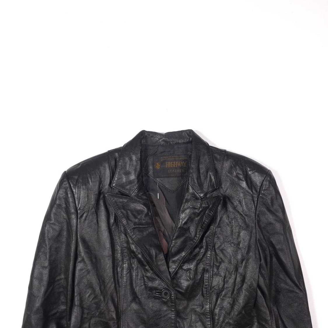 HIGHWAY LEATHER 빈티지 가죽 하프 코트 상품이미지3