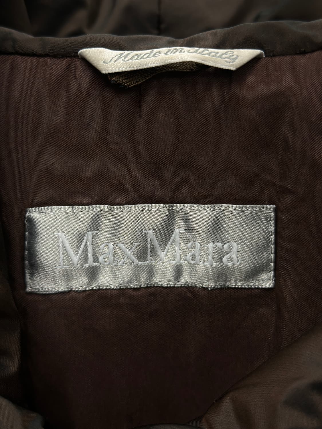 막스마라 브라운 후드 오버사이즈 패딩 코트  상품이미지5