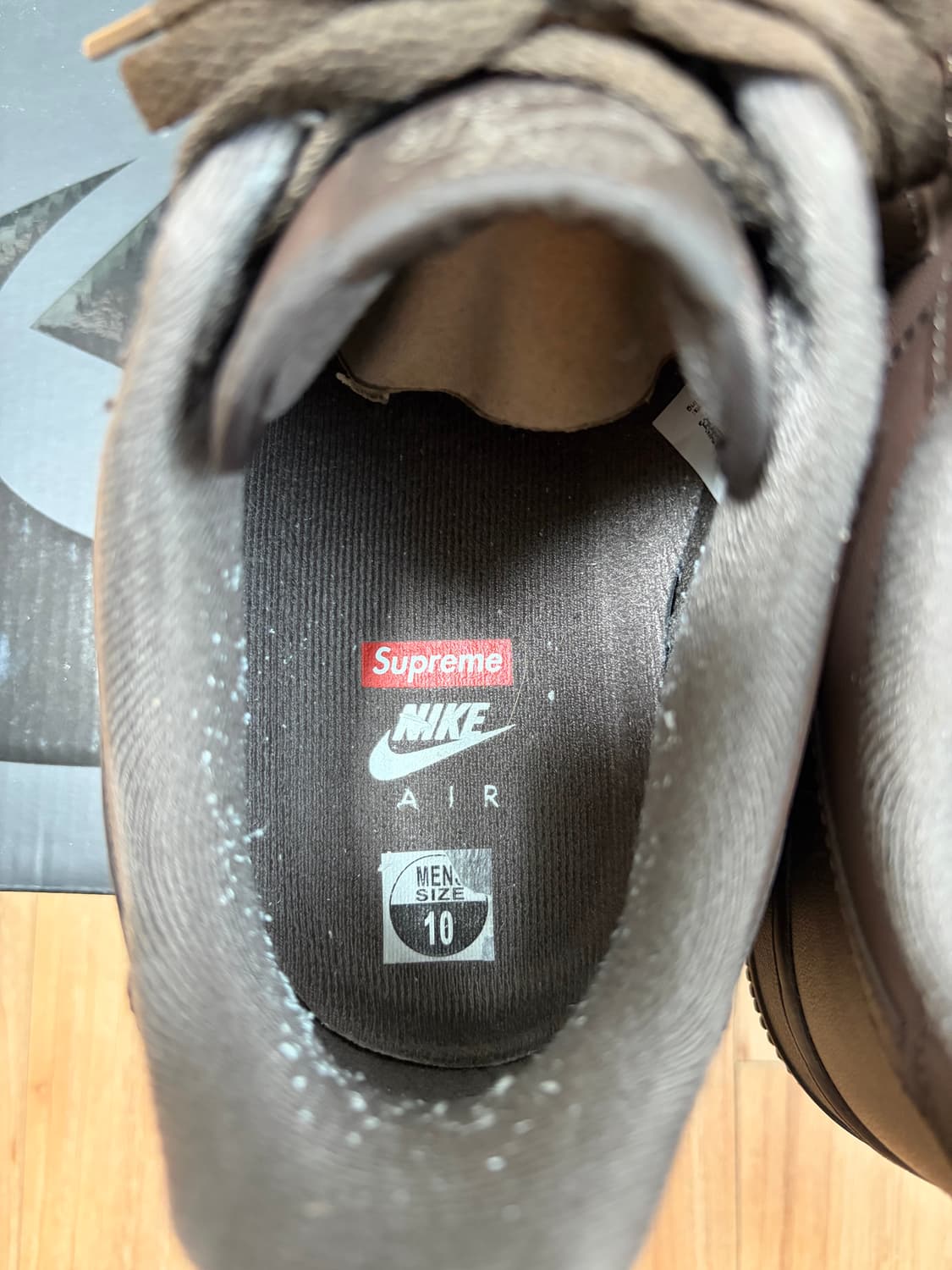 [280] 슈프림x나이키 에어포스 1 브라운 상품이미지6