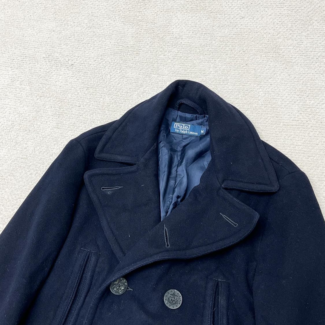 폴로 랄프로렌 네이비 울 더블 피코트  상품이미지2