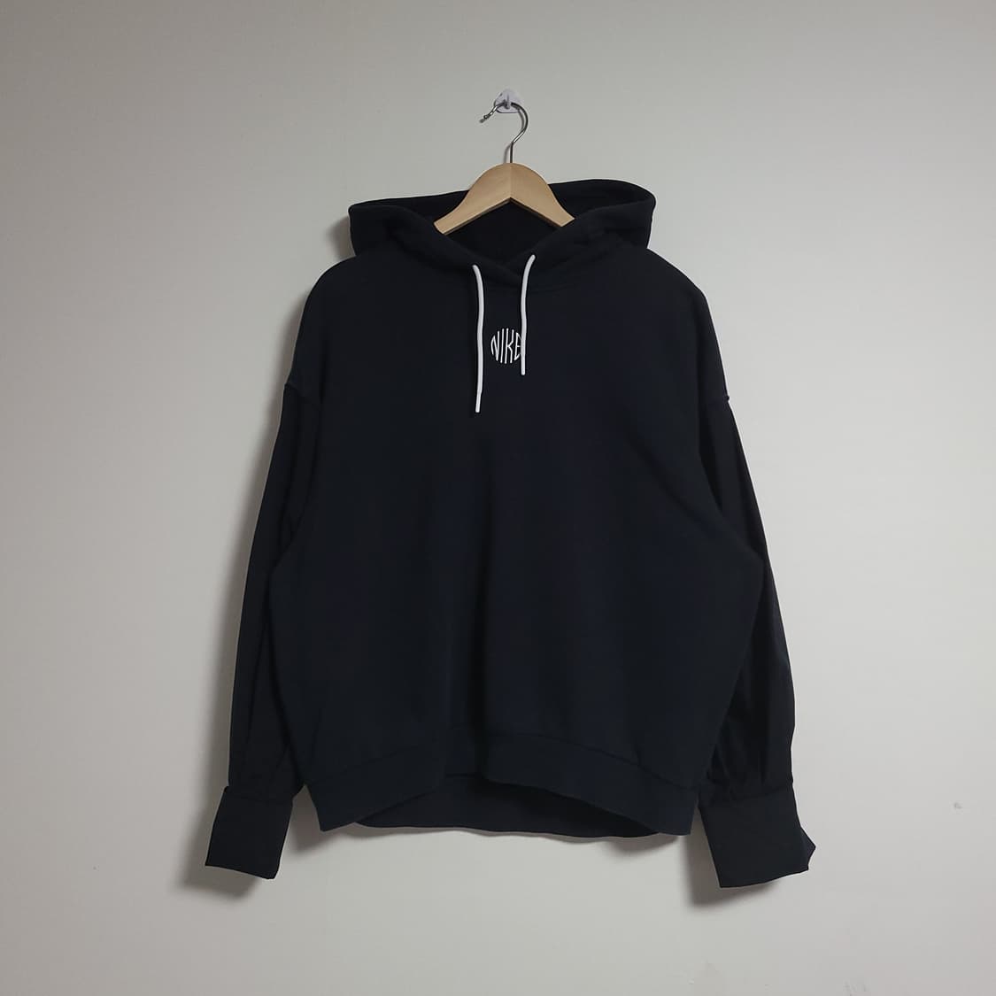 (M) NIKE 나이키 여성 블랙 후드셔츠 티셔츠 상품이미지1