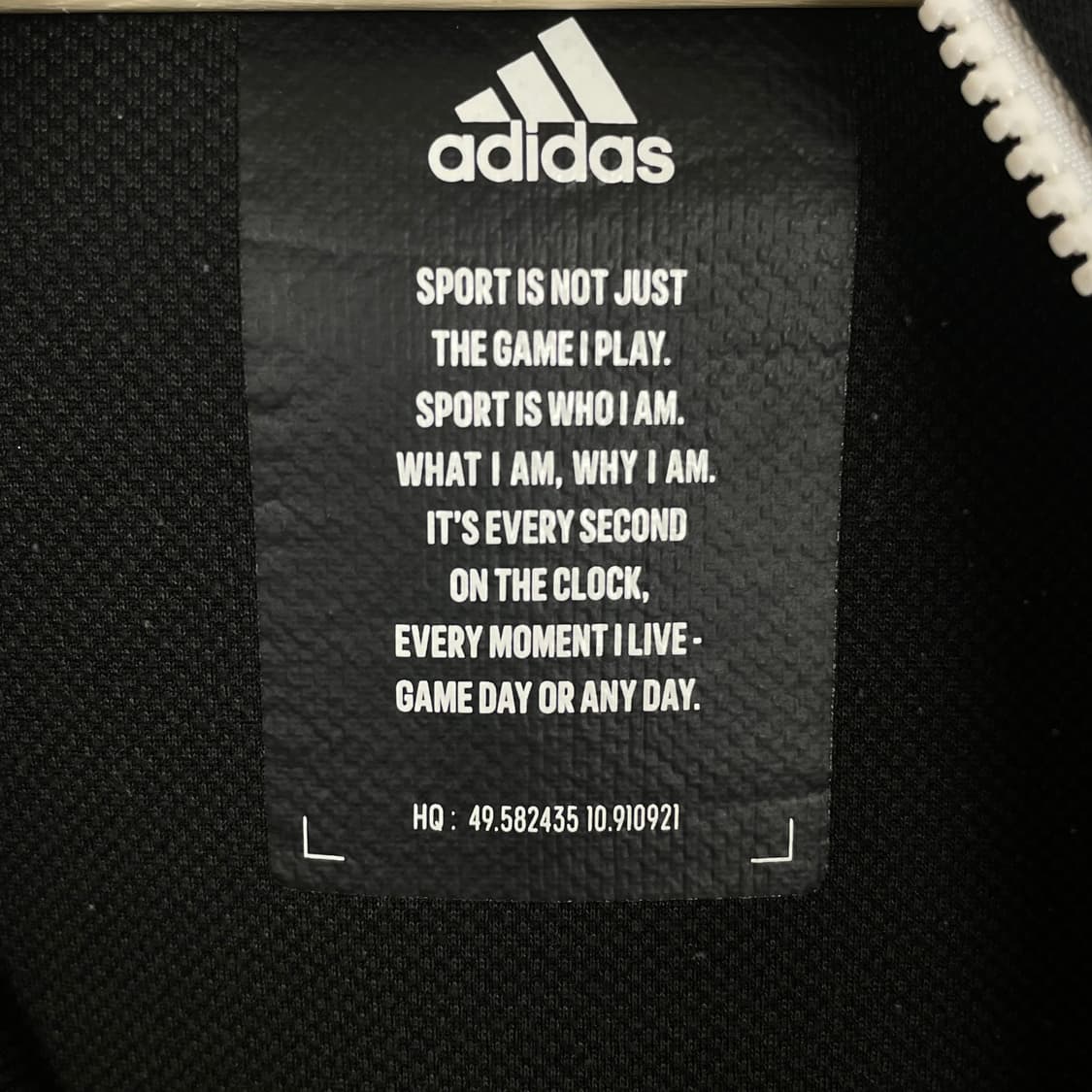 아디다스 로고 프린팅 블랙 후드집업 상품이미지4