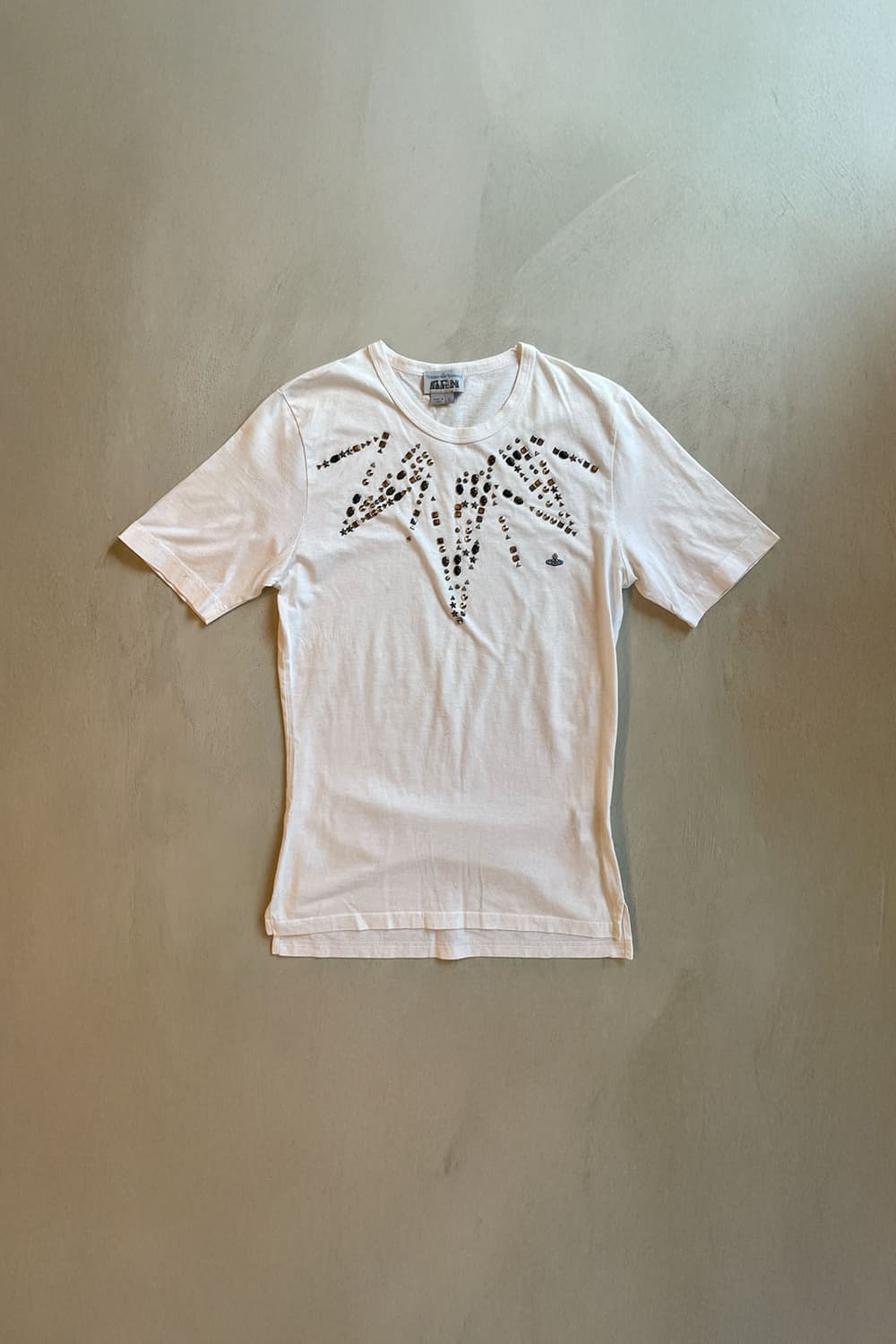 Vivienne Westwood 스터드 로고 반팔 티셔츠 상품이미지1