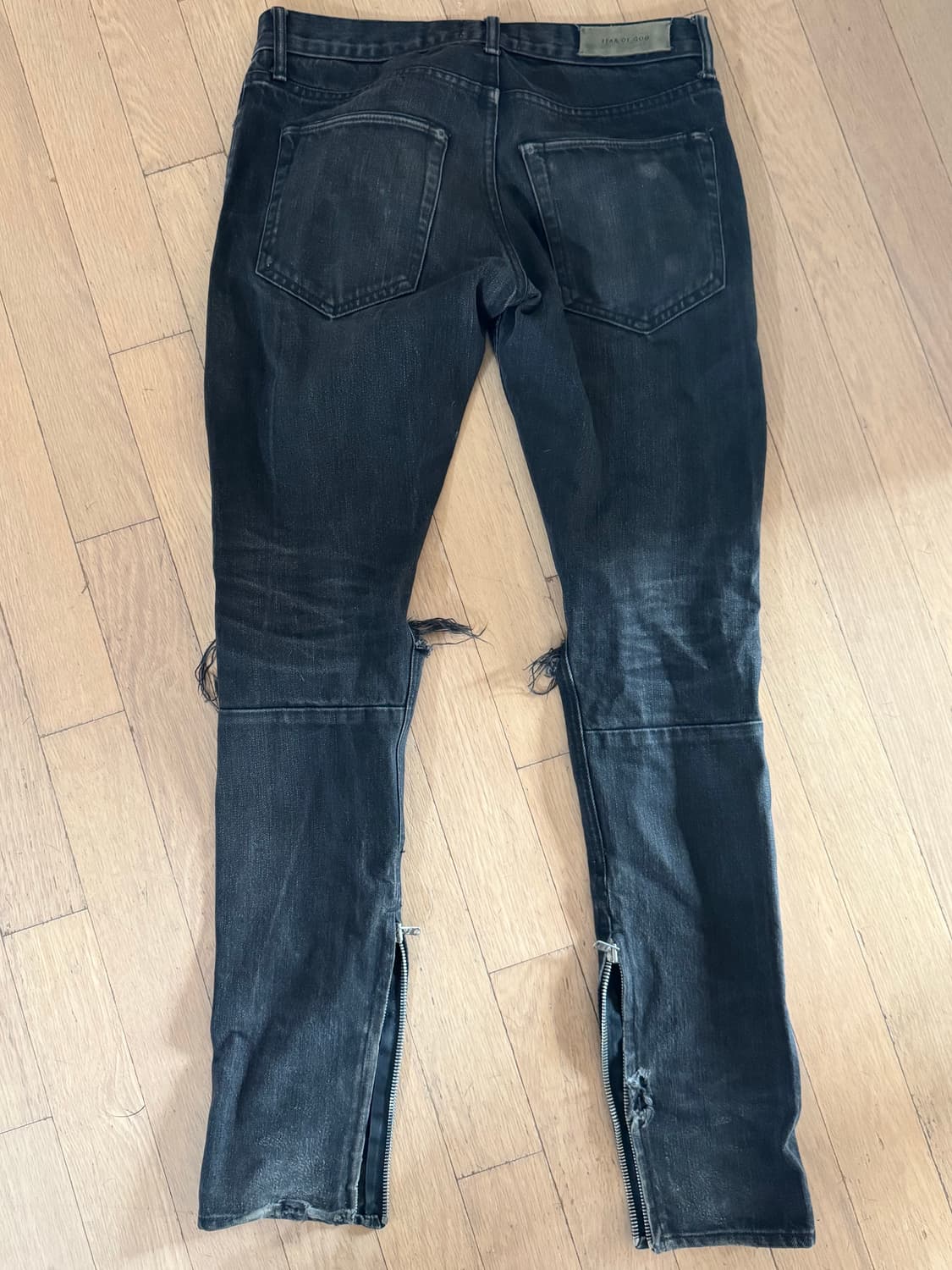 29/ Fear of God 피오갓 4th 블랙 데님 무파진 상품이미지2