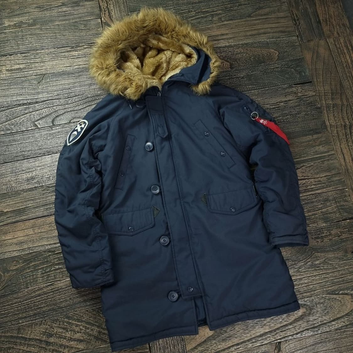 [알파인더스트리스] 밀리터리 N3B 플라이트 야상 네이비 M17615 상품이미지1