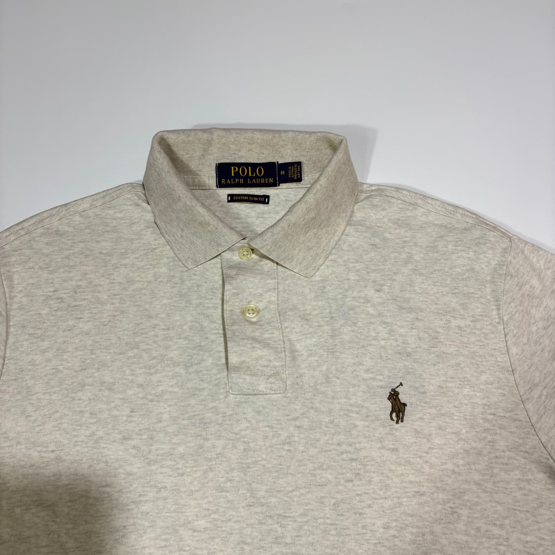 폴로랄프로렌 베이지 카라 반팔티 상품이미지2