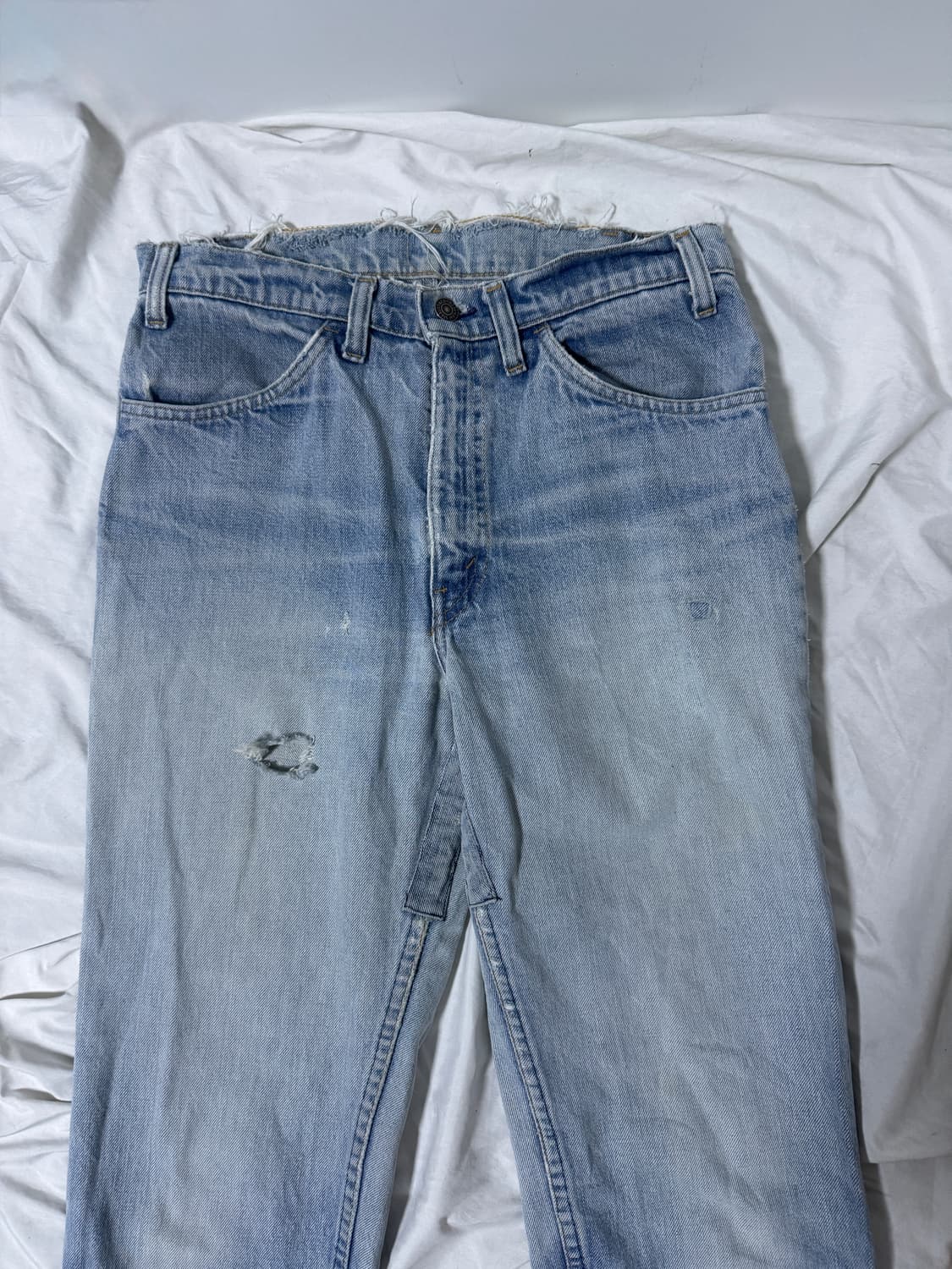 70s usa 리바이스 519 오렌지탭 데님팬츠 탈론 지퍼 상품이미지5