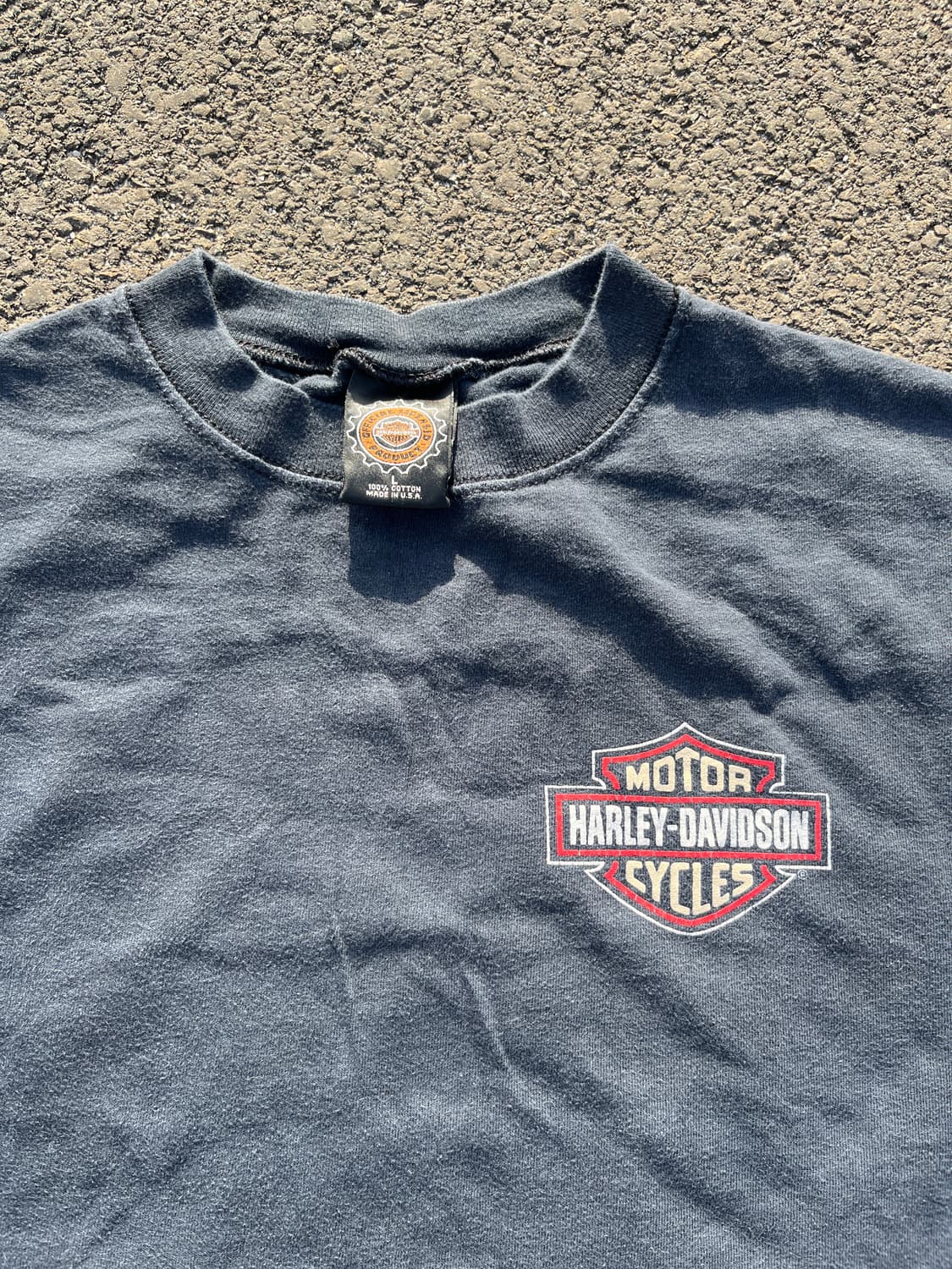 90s USA 빈티지 할리 데이비슨 'Take The Bus' 티셔츠 상품이미지5