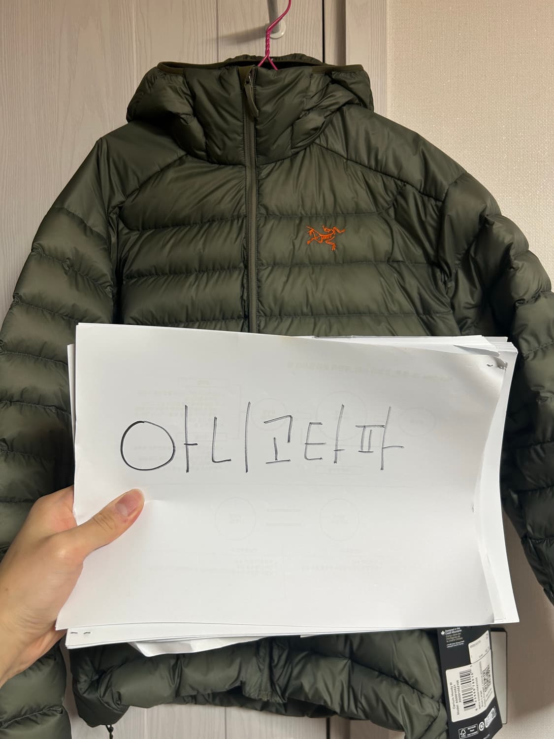 아크테릭스 세륨후디 포리지베르베 L사이즈 새상품 25FW 상품이미지2