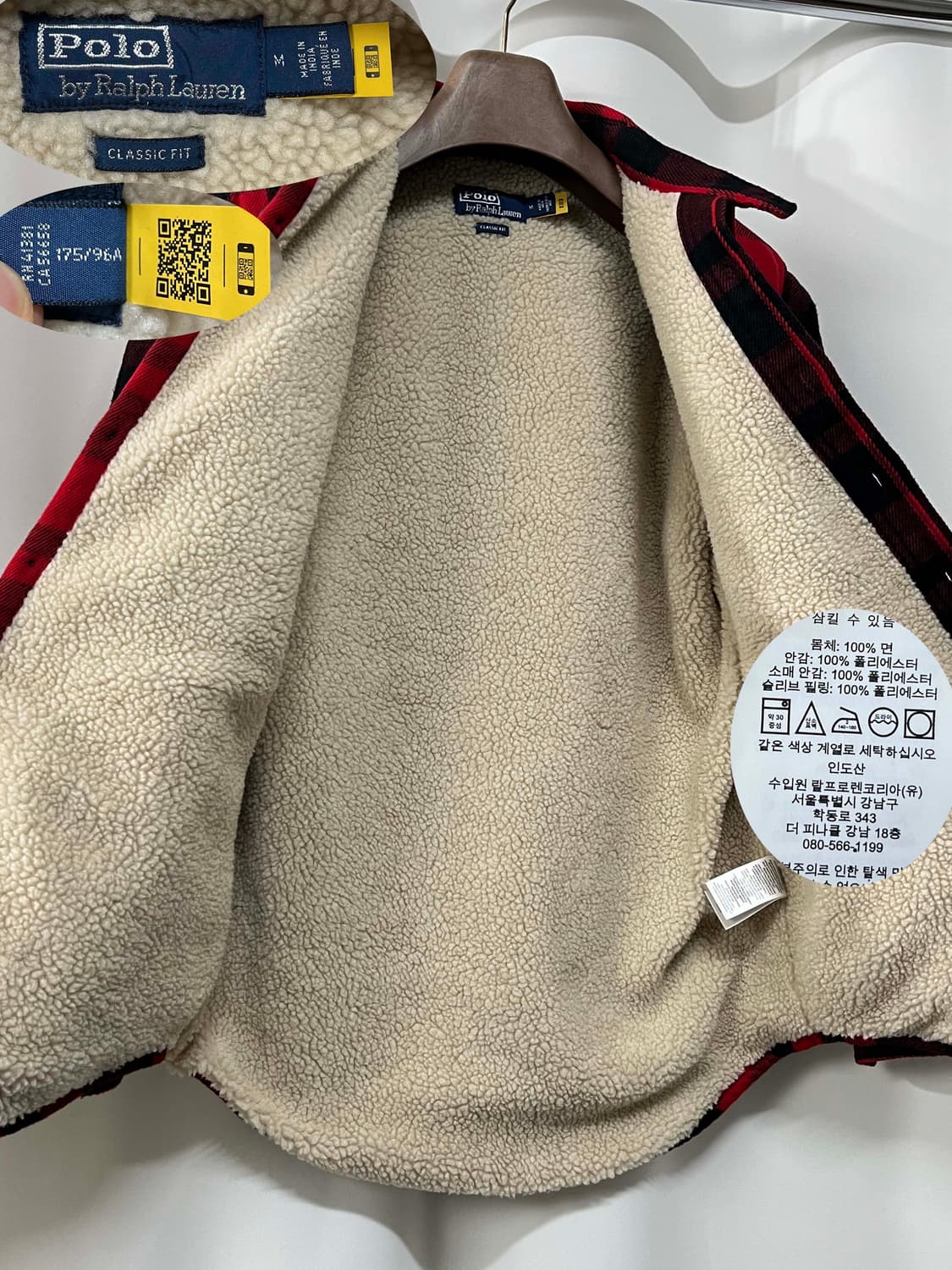 폴로 랄프로렌 사우스웨스턴 시어링 버팔로체크 셔츠 자켓 상품이미지3