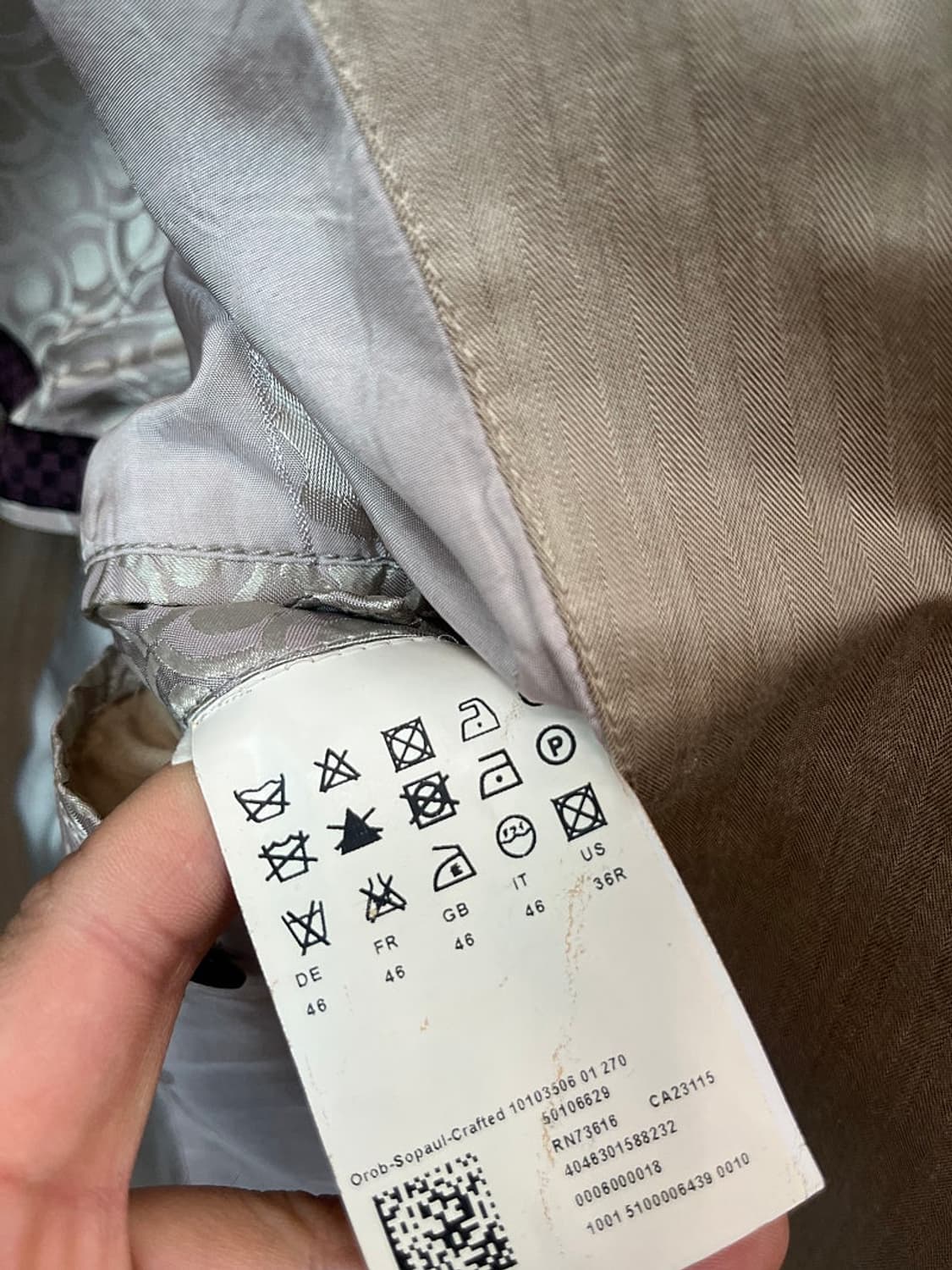 슬95,30) 보스 린넨 셋업슈트  상품이미지5