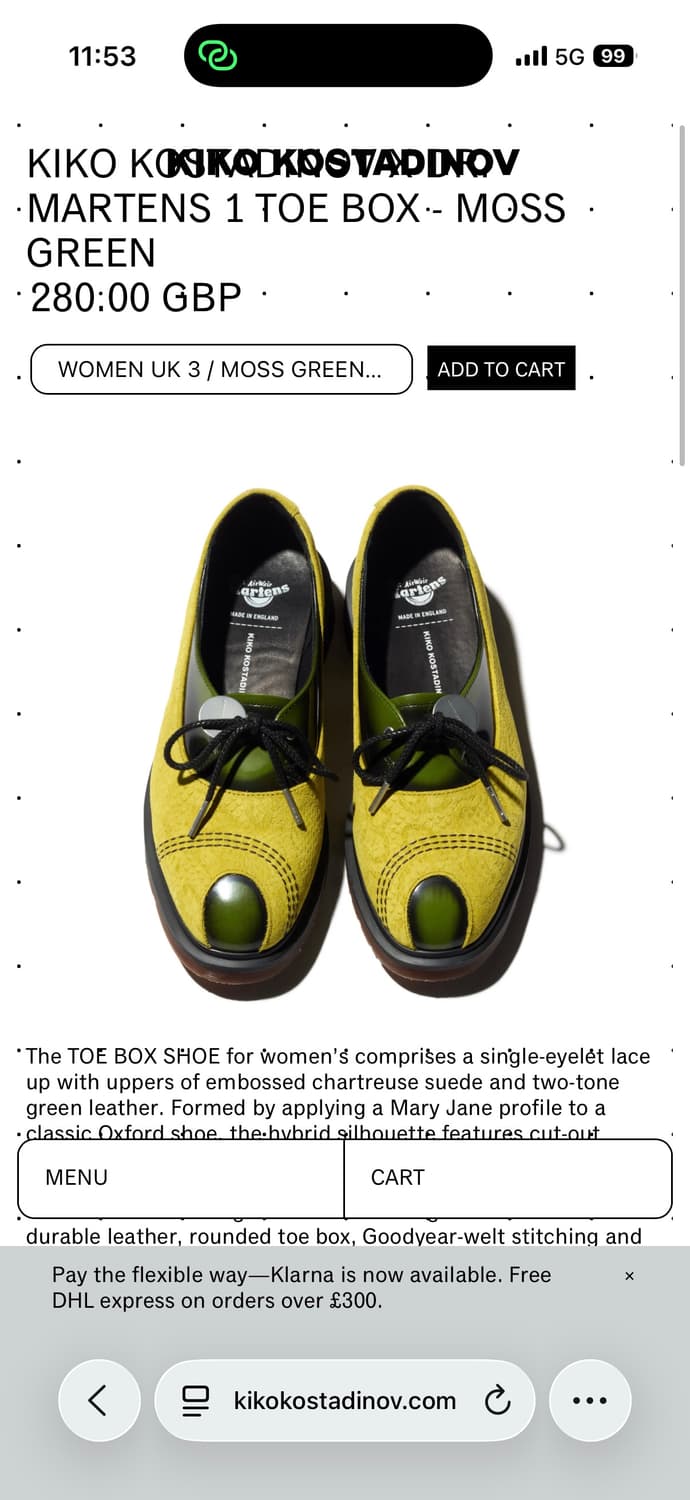 KIKO KOSTADINOV X DR. MARTENS 1 TOE BOX 상품이미지1